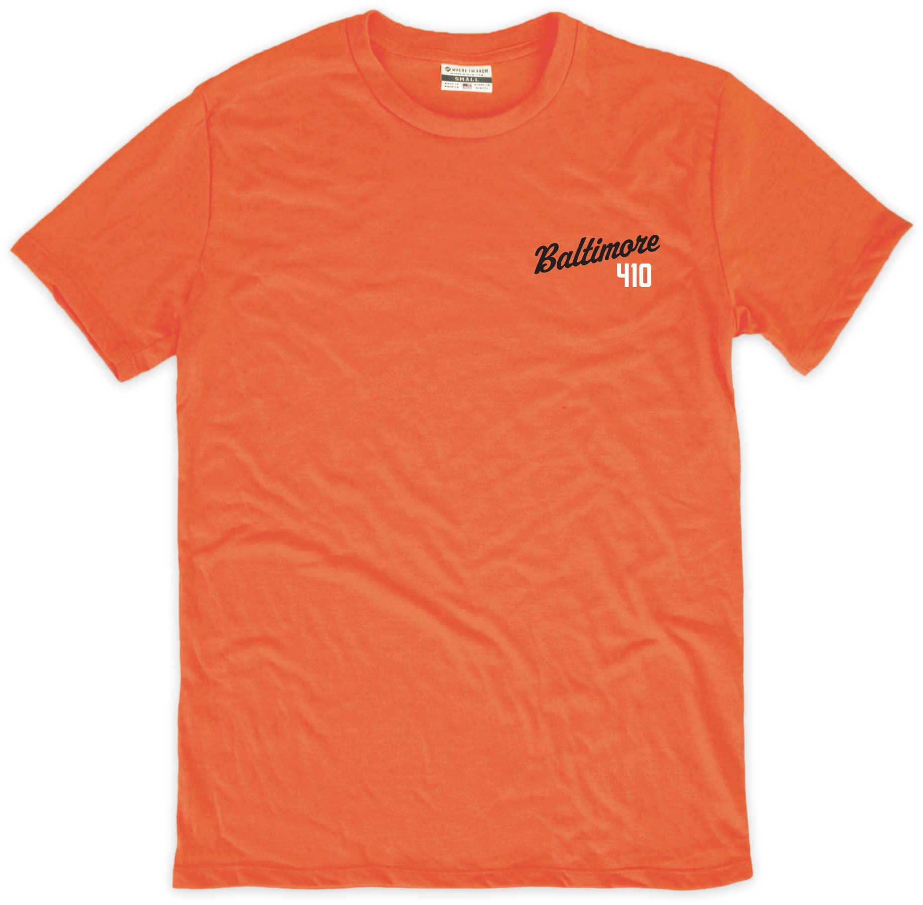 Where I'm From Adult Baltimore Orange 410 T-Shirt product image