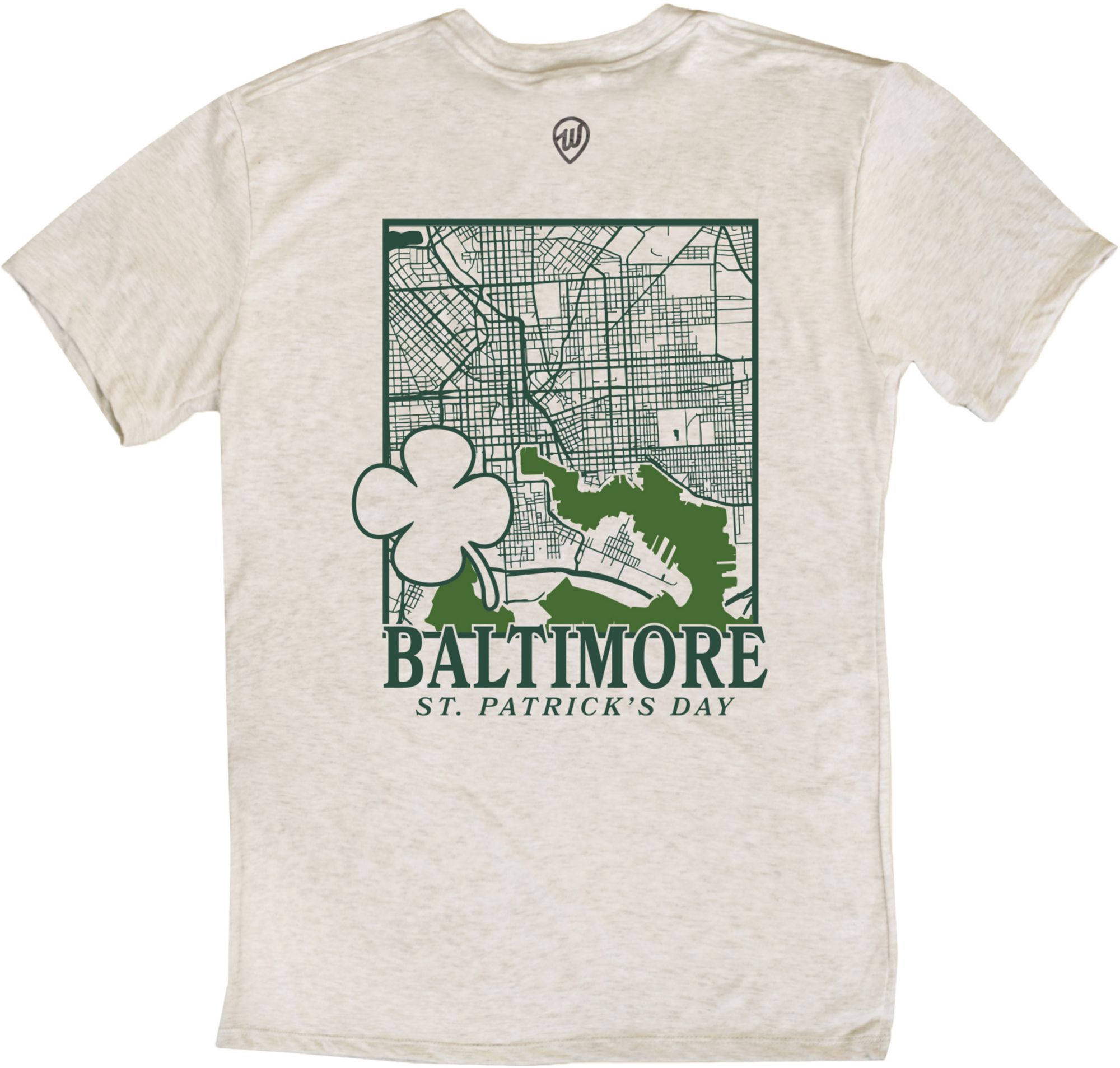 Where I'm From Adult Baltimore City Oatmeal St. Patty's T-Shirt product image