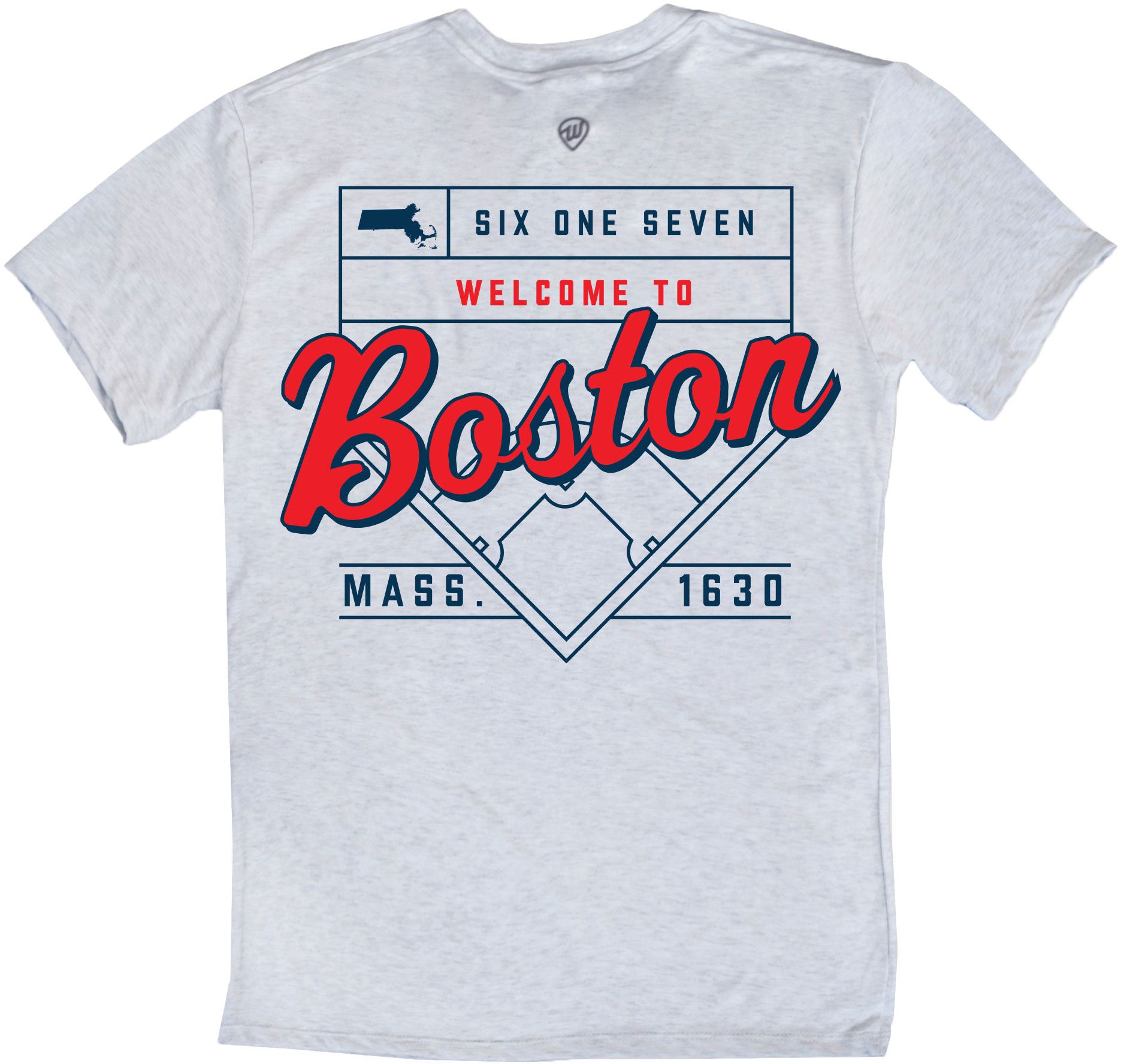 Where I'm From Adult Boston Ash Baseball T-Shirt product image