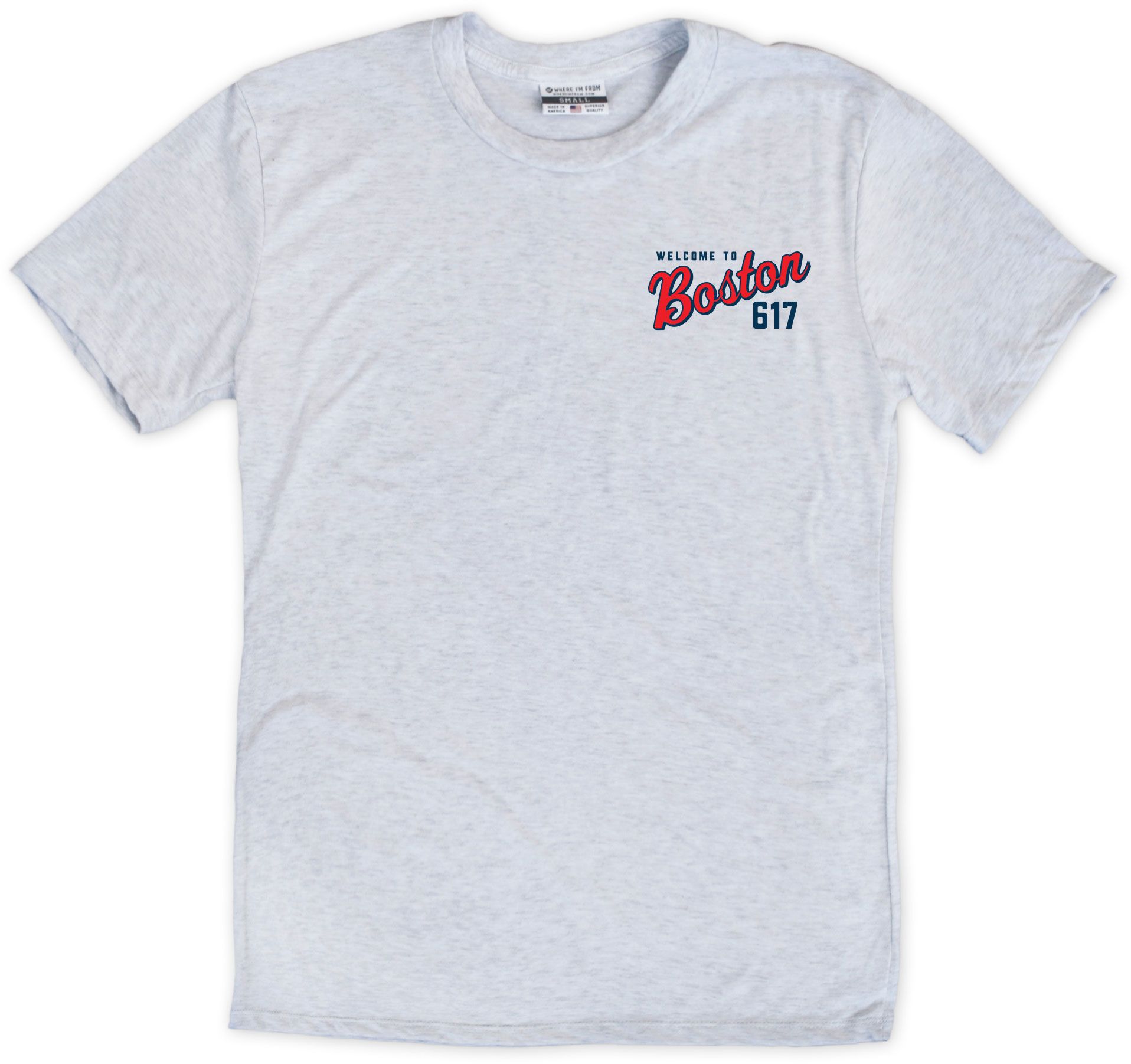Where I'm From Adult Boston Ash Baseball T-Shirt product image