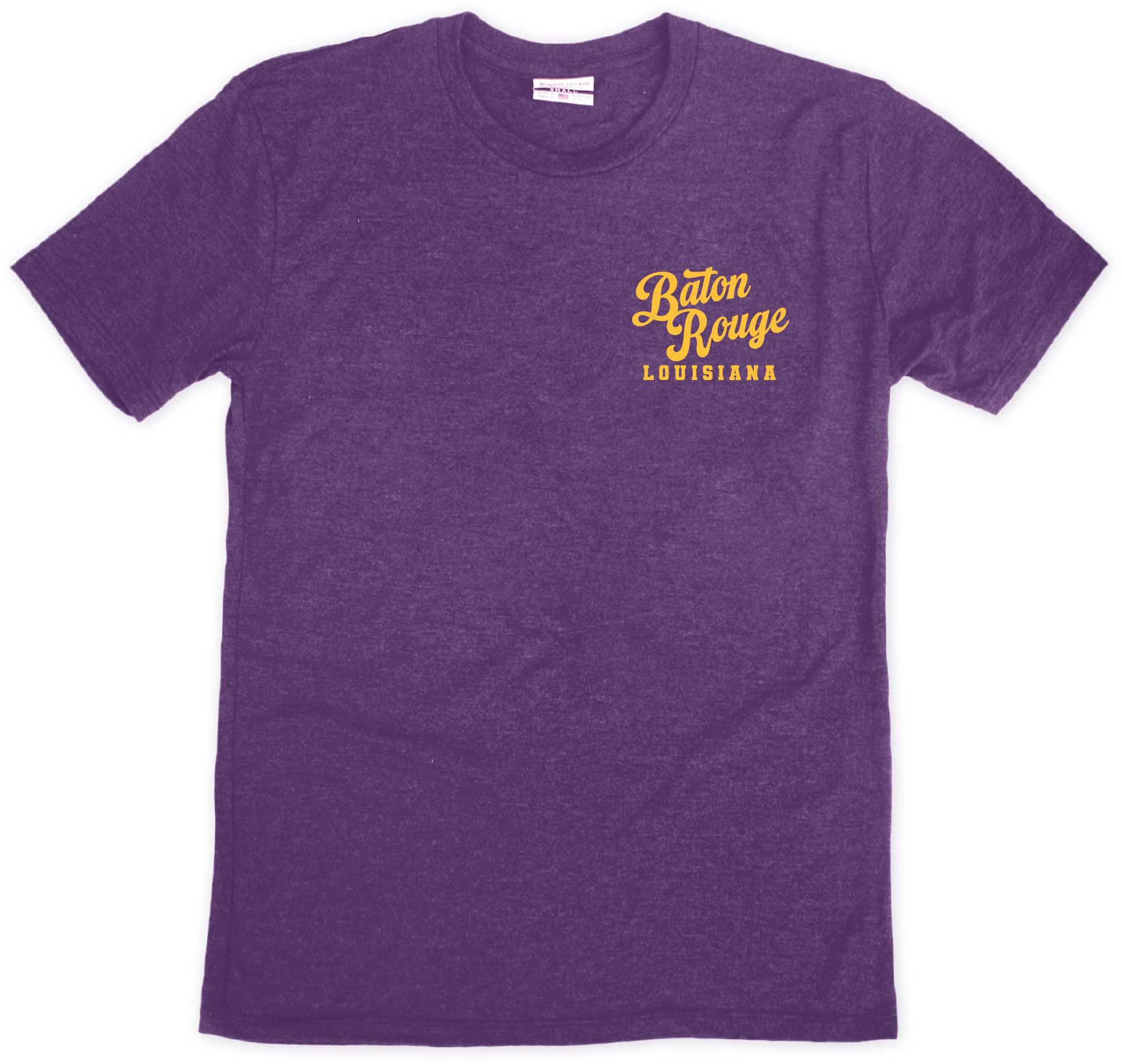 Where I'm From Men's Baton Rouge Purple Game Day 2Hit T-Shirt product image