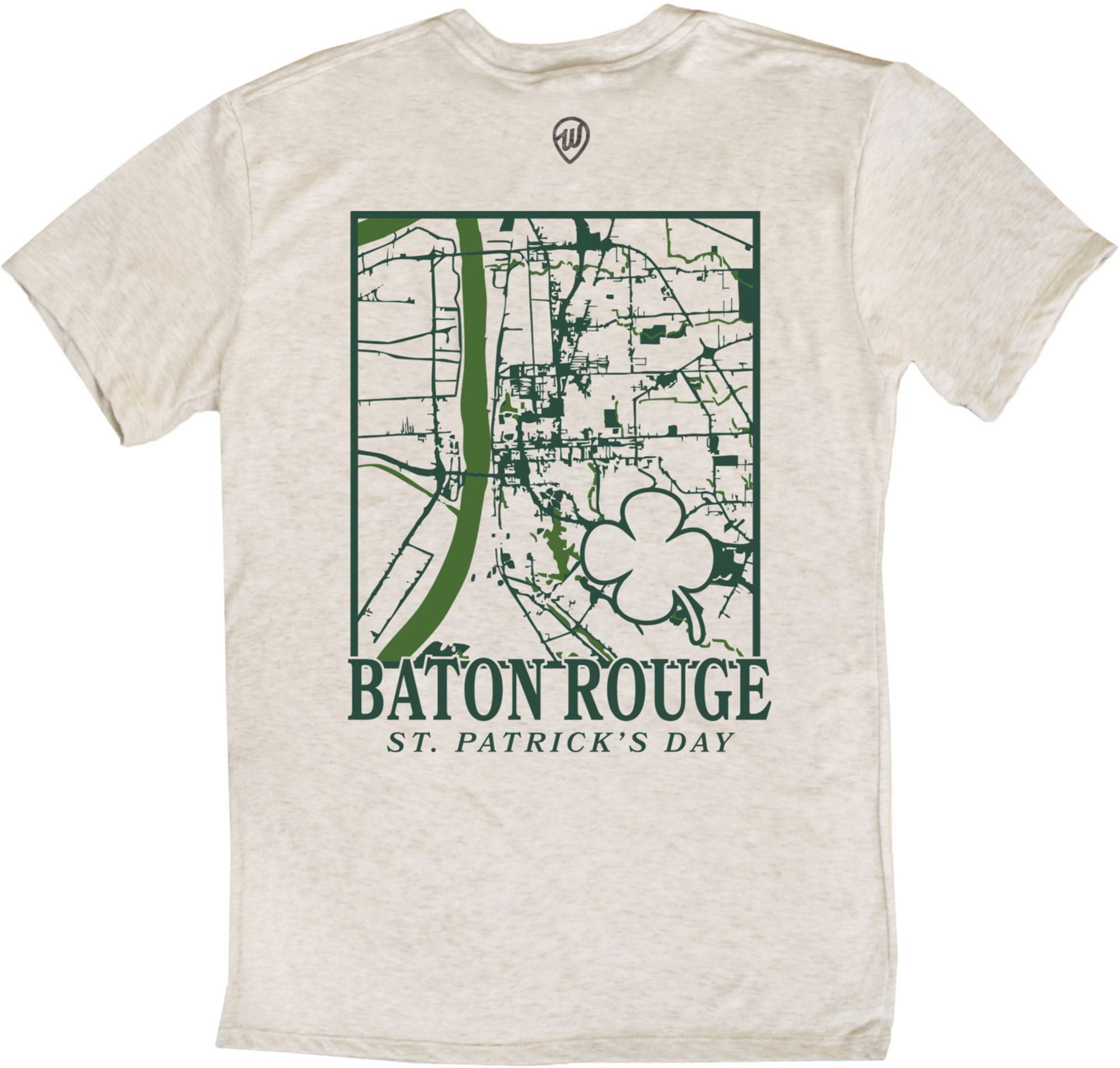 Where I'm From Adult Baton Rouge City Oatmeal St. Patty's T-Shirt product image