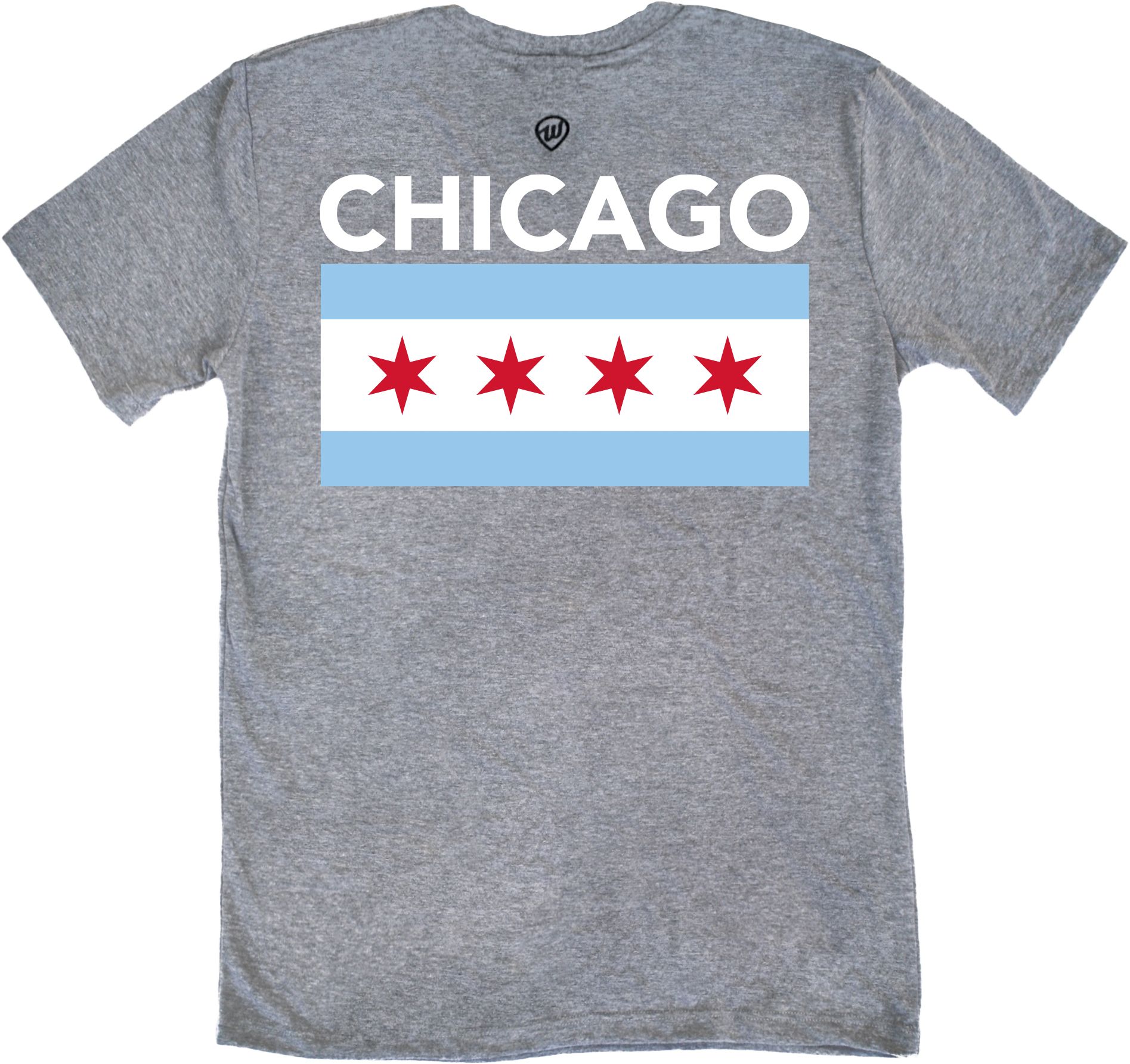 Where I'm From Adult Chicago Flag Grey T-Shirt product image
