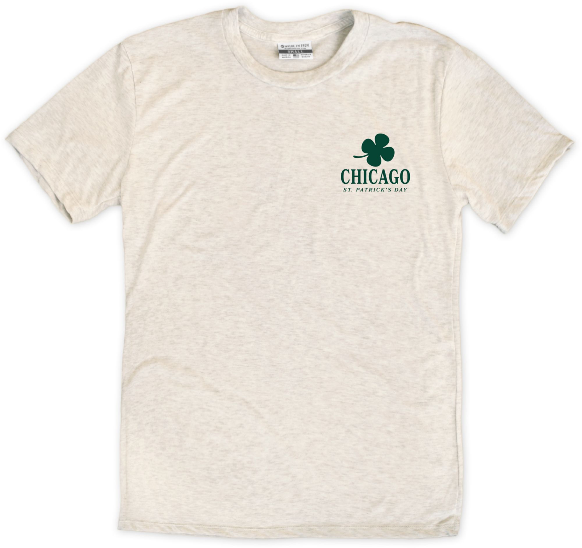 Where I'm From Adult Chicago City Oatmeal St. Patty's T-Shirt product image