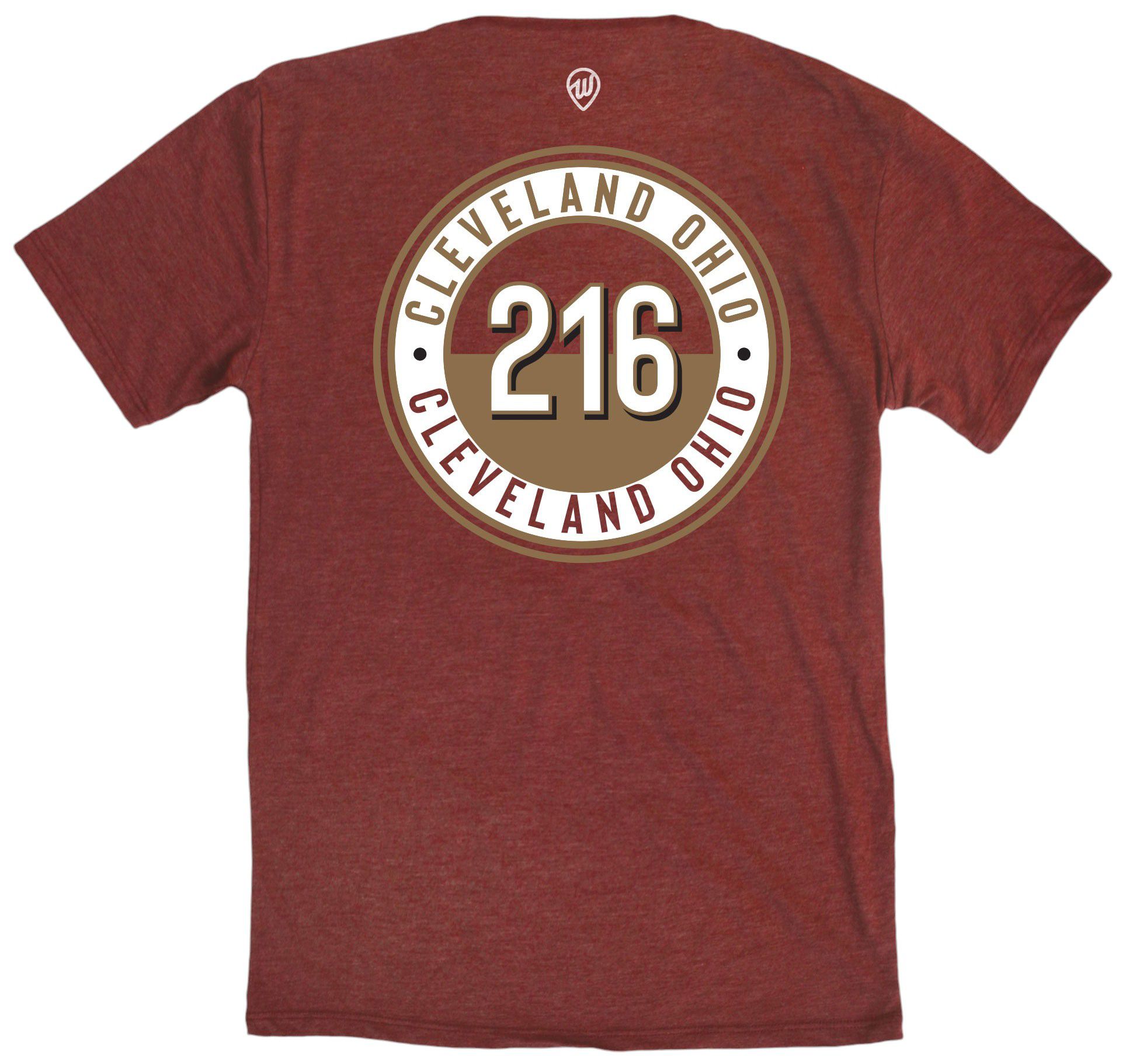 Where I'm From Adult Cleveland 2Sided Circle T-Shirt product image