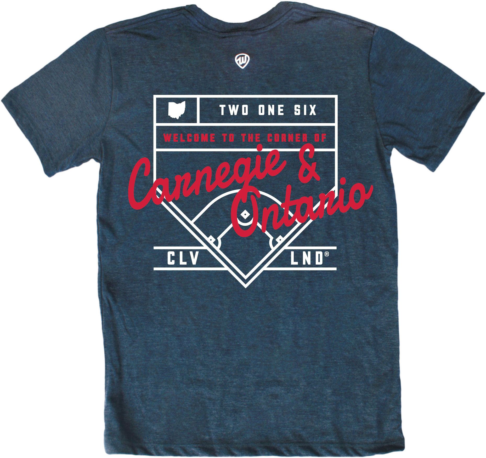 Where I'm From Adult Cleveland Diamond Navy T-Shirt product image