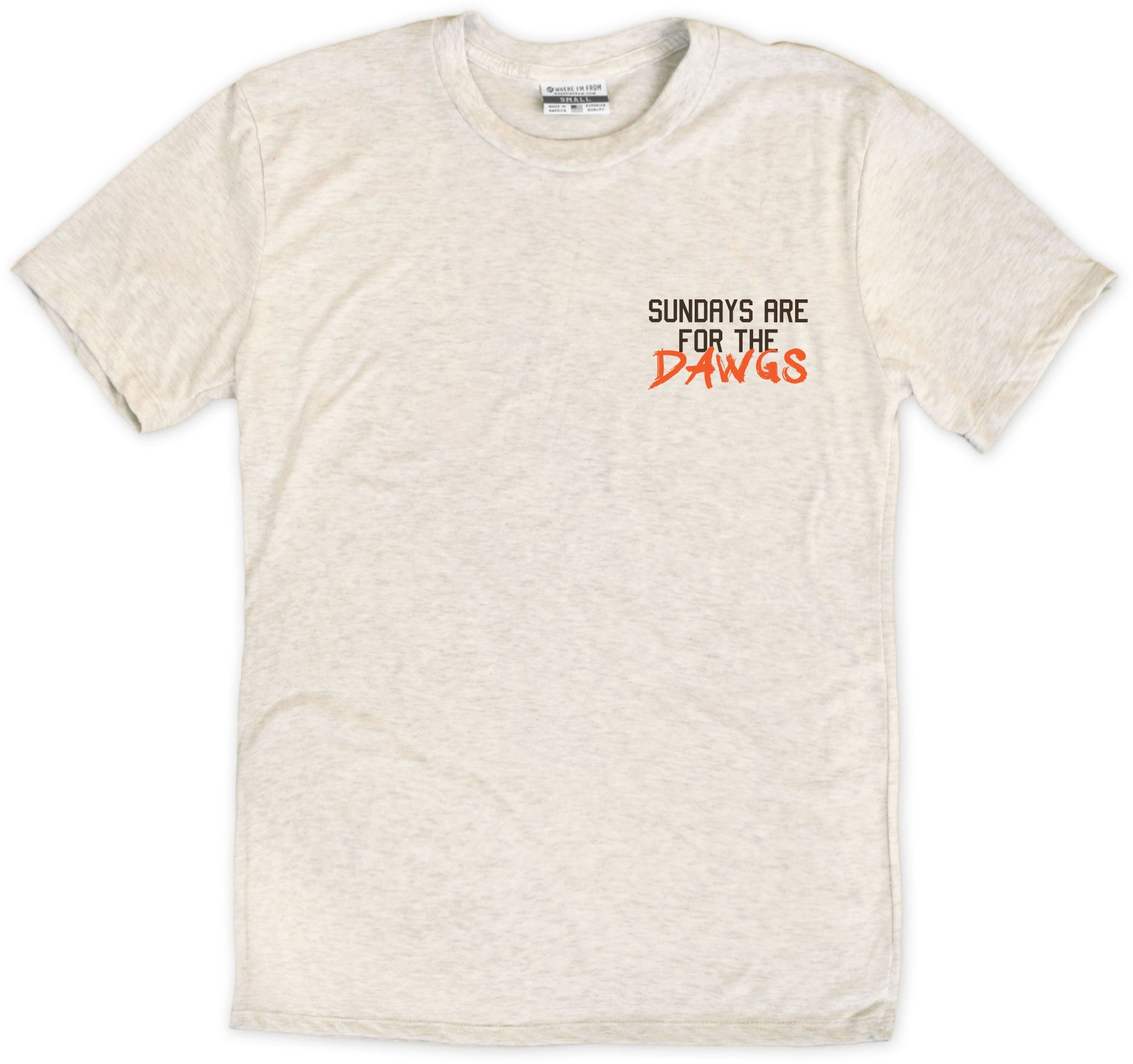 Where I'm From Men's Cleveland Cream Sundays 2-Hit Short Sleeve T-Shirt product image