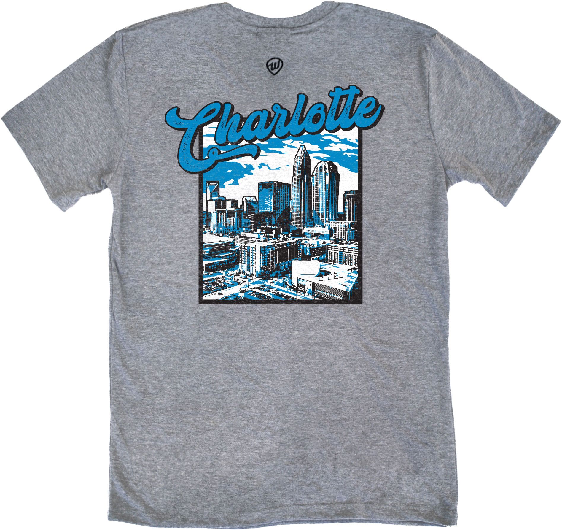 Where I'm From Adult Charlotte Gray Skyline T-Shirt product image