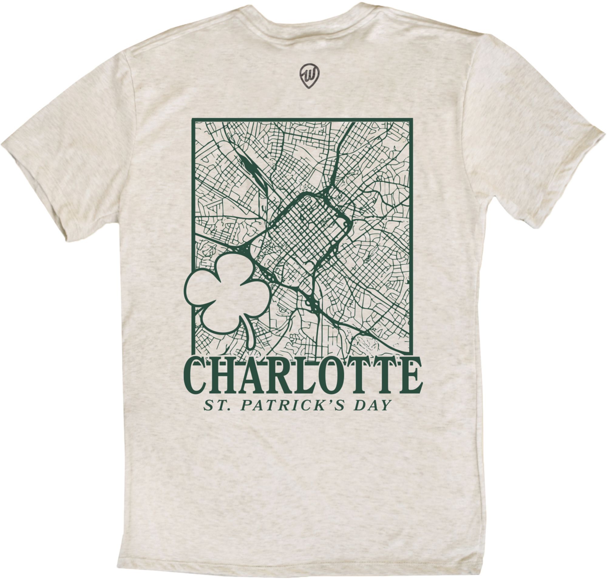 Where I'm From Adult Charlotte City Oatmeal St. Patty's T-Shirt product image