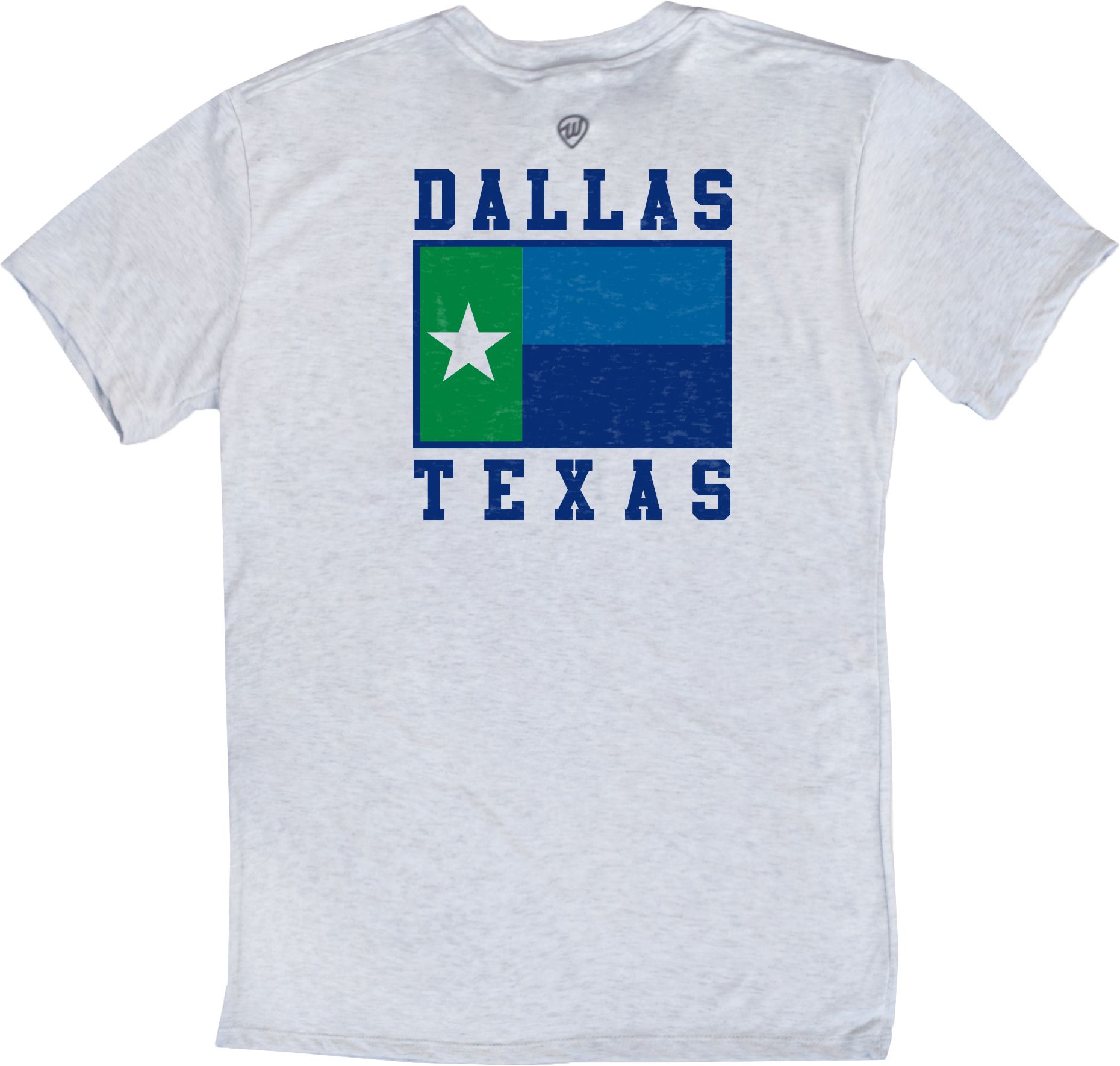 Where I'm From Adult Dallas State Flag White T-Shirt product image
