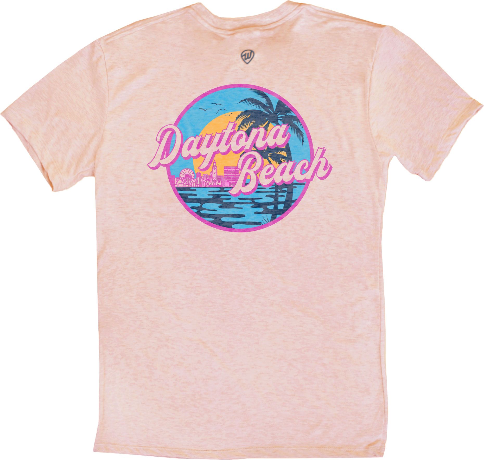 Where I'm From Adult Daytona Beach Orange Palm T-Shirt product image
