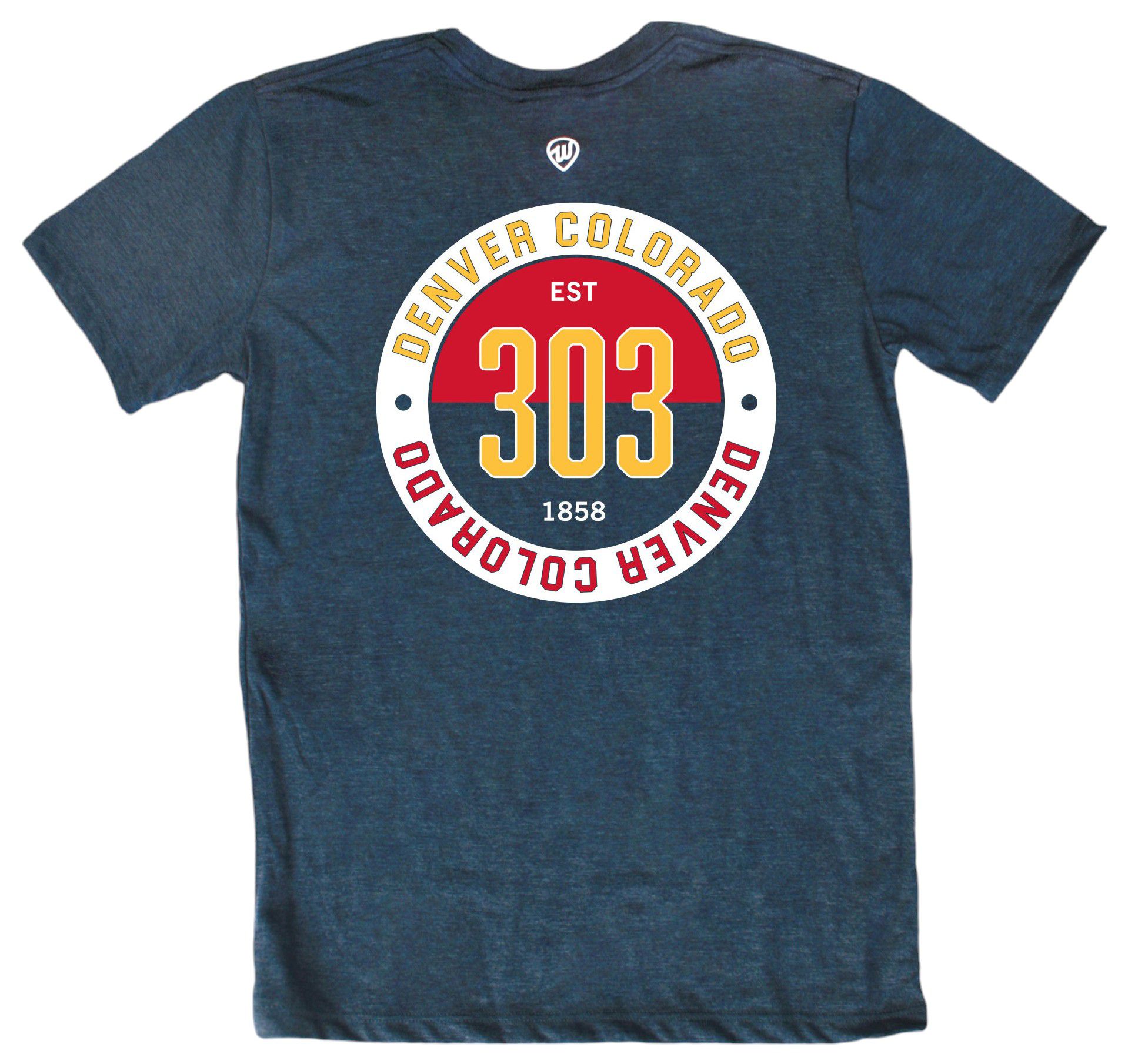 Where I'm From Adult Denver 2Sided Circle T-Shirt product image