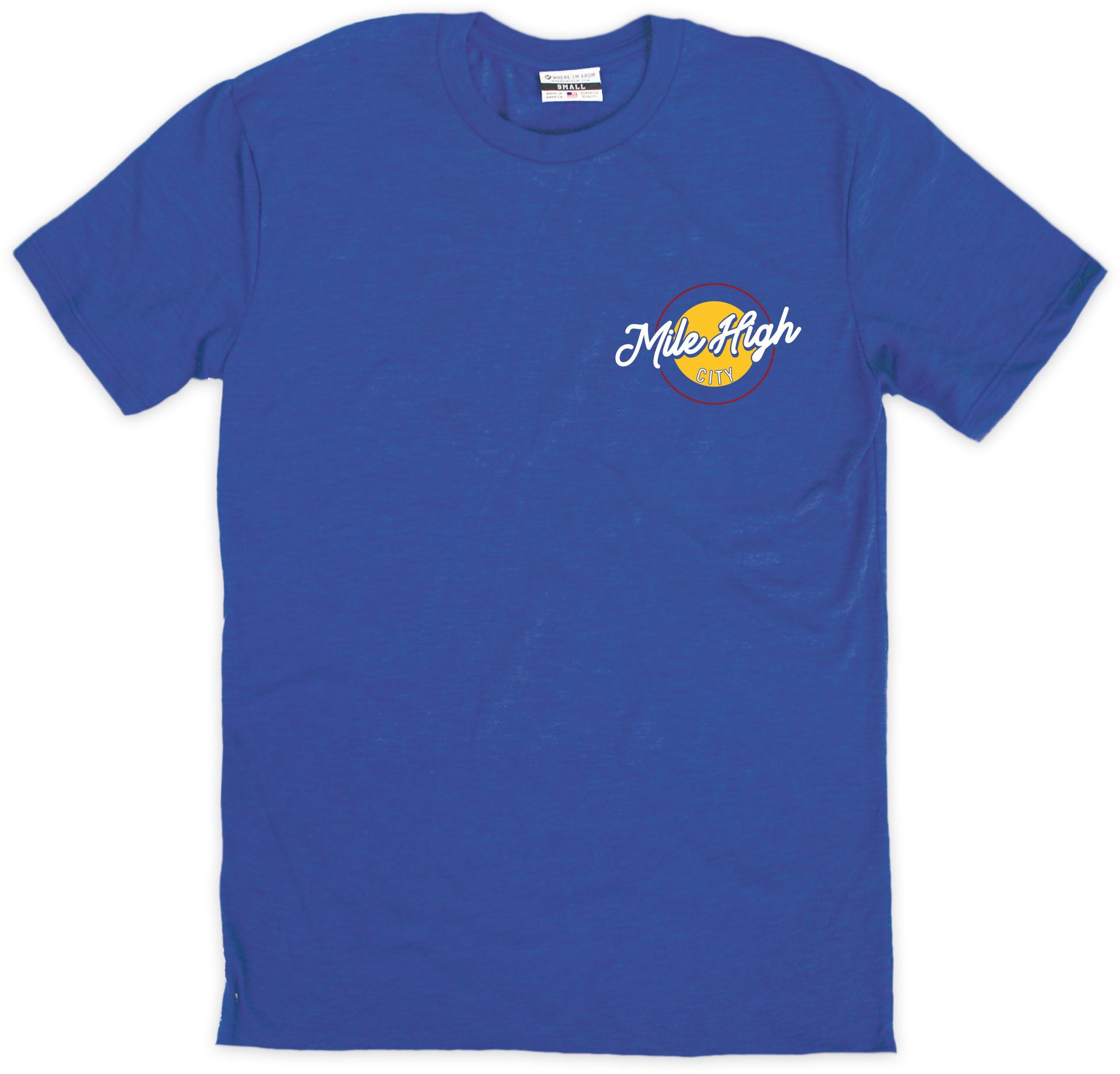 Where I'm From Adult Denver Mile High Blue T-Shirt product image