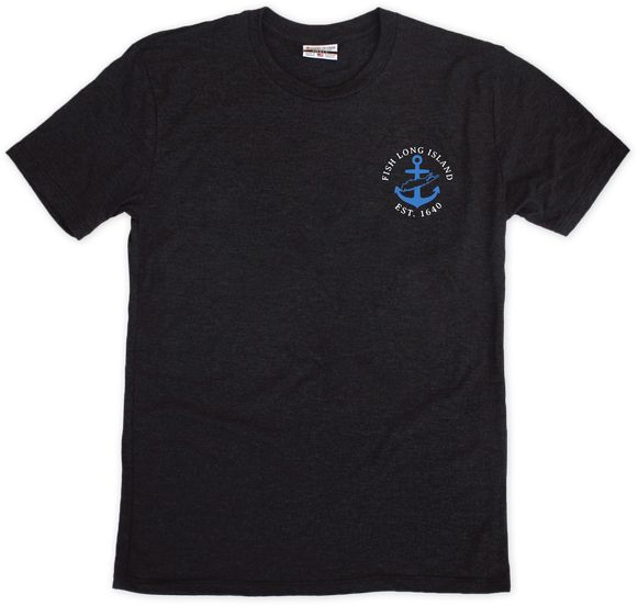 Where I'm From Men's Long Island Black Father's Day Fish 2 Hit T-Shirt product image