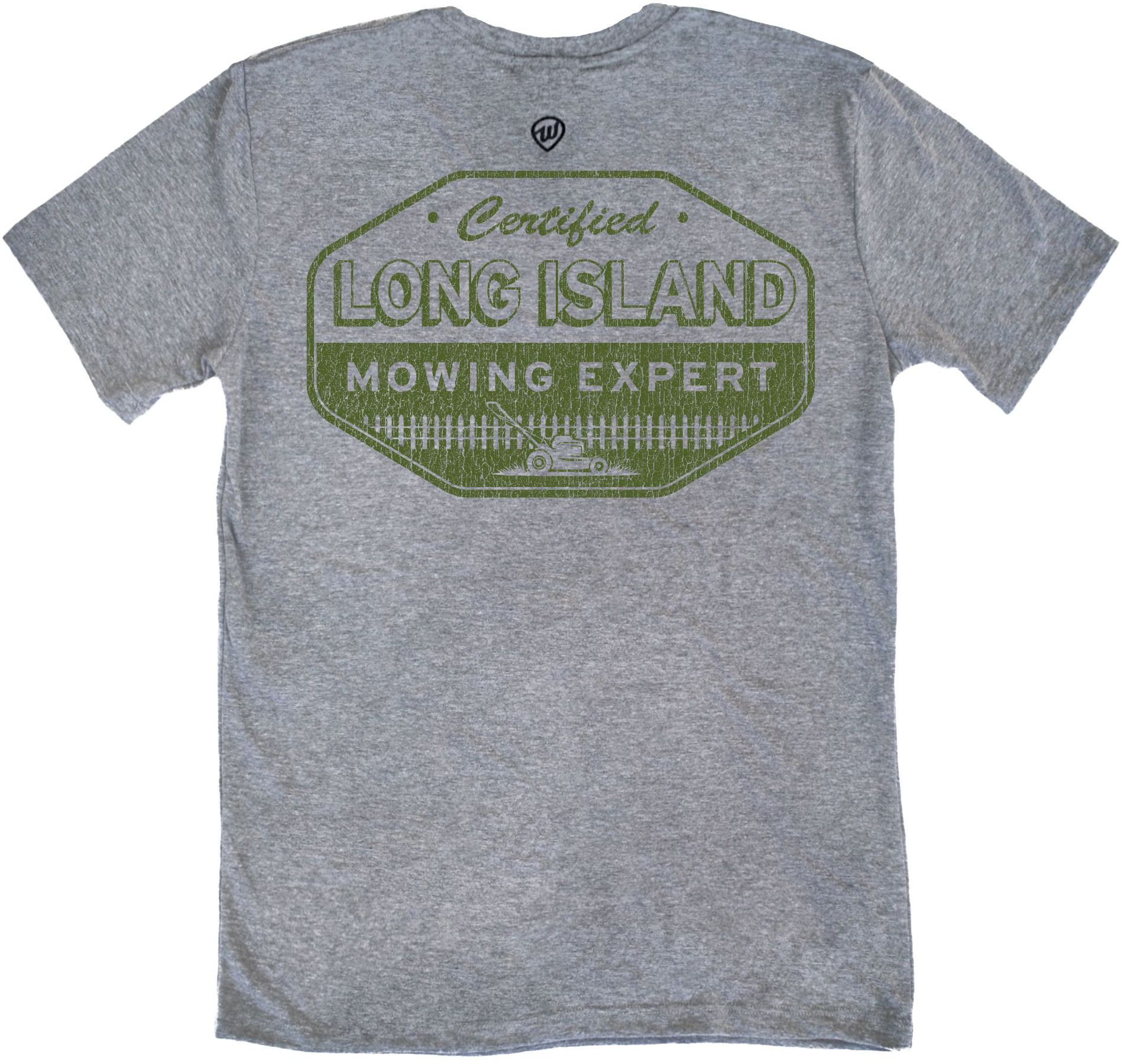 Where I'm From Men's Long Island Gray Father's Day Mowing 2 Hit T-Shirt product image