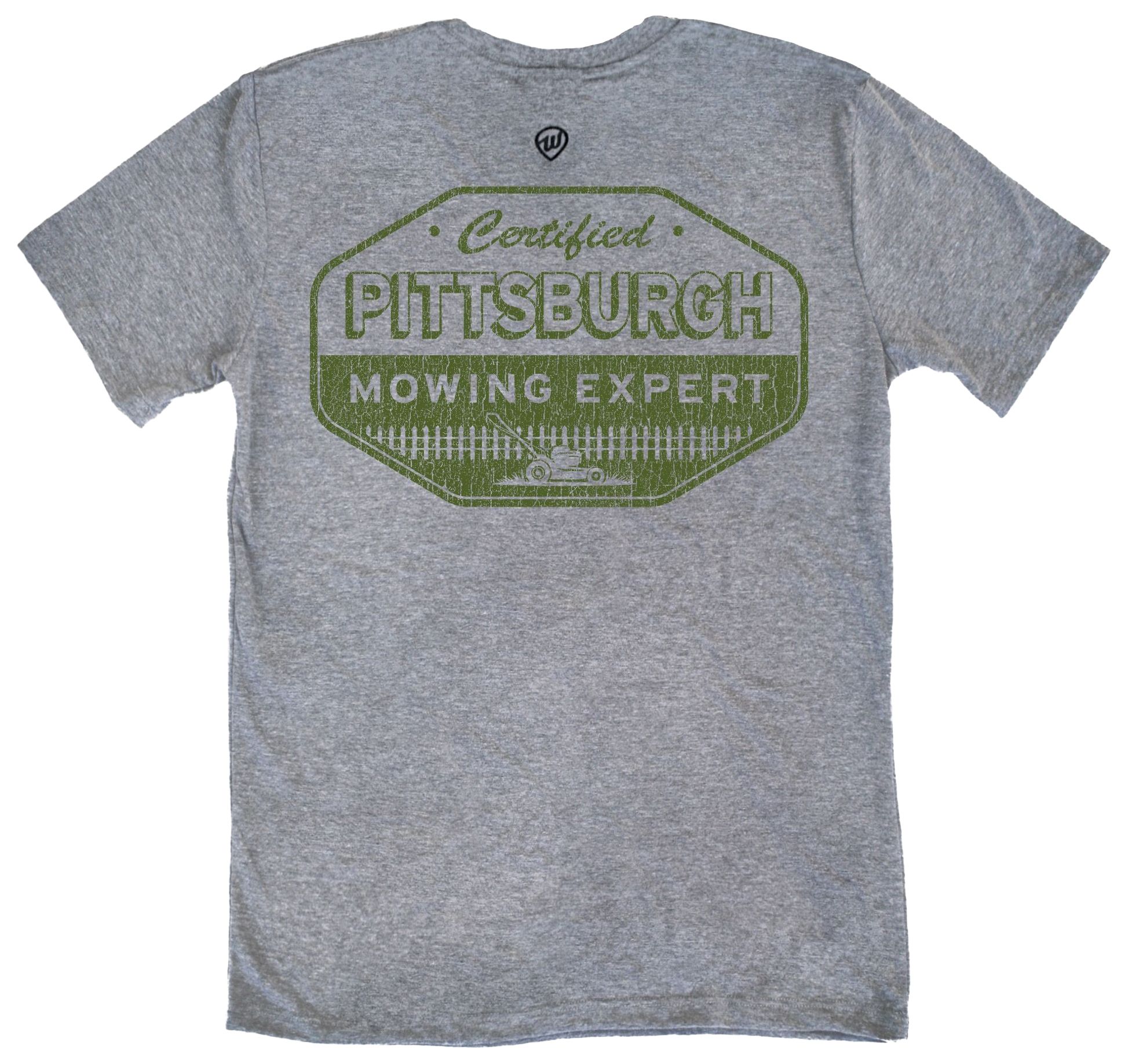 Where I'm From Men's Father's Day Pittsburgh Gray Mowing 2 Hit T-Shirt product image