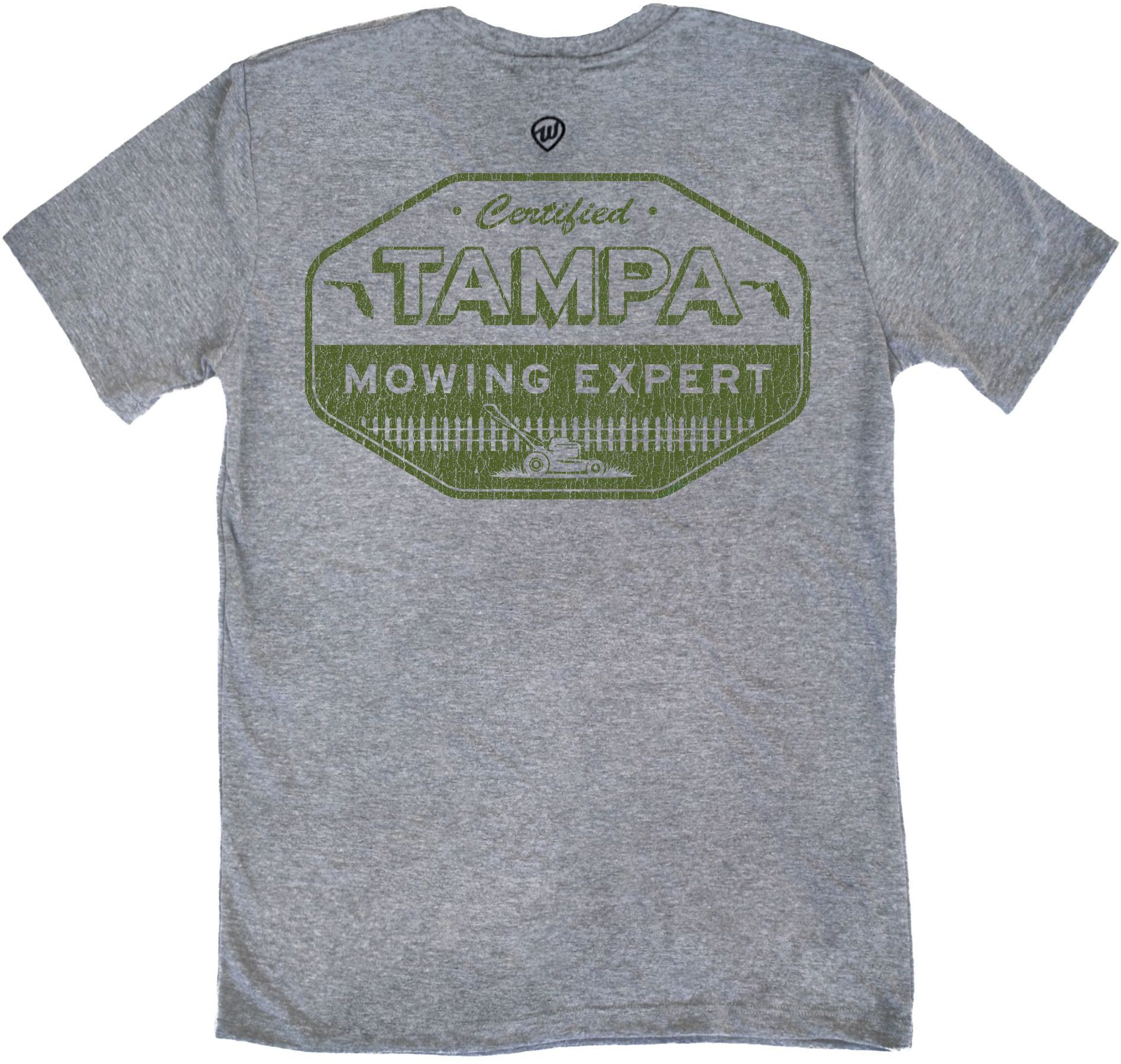 Where I'm From Men's Tampa Gray Father's Day Mowing 2 Hit T-Shirt product image