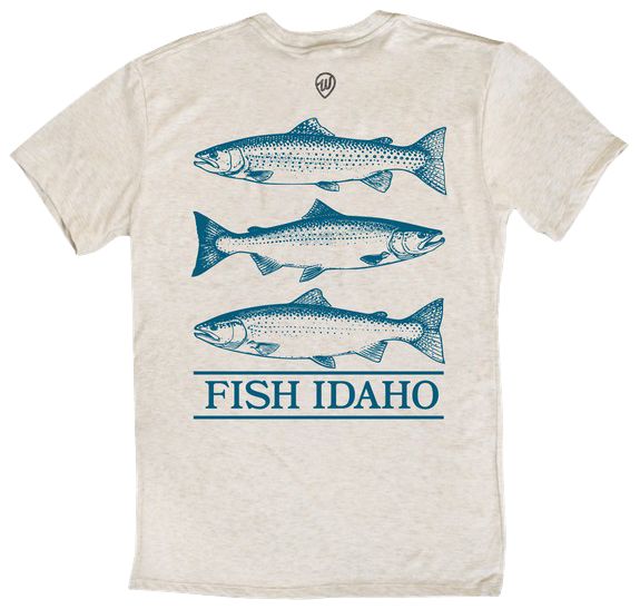 Where I'm From Men's Idaho Oatmeal Father's Day Fish 2 Hit T-Shirt product image