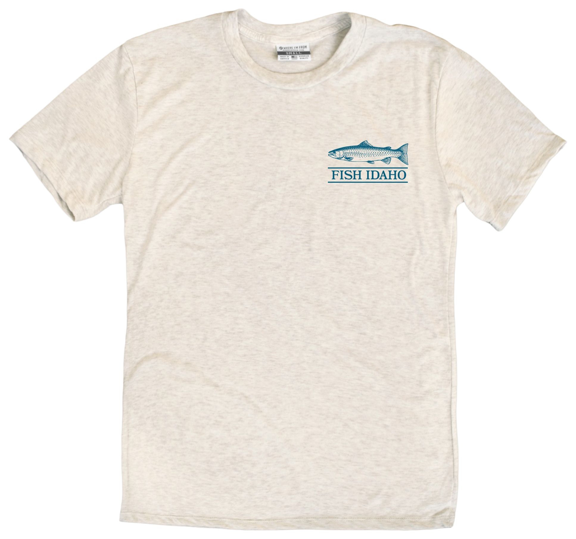 Where I'm From Men's Idaho Oatmeal Father's Day Fish 2 Hit T-Shirt product image