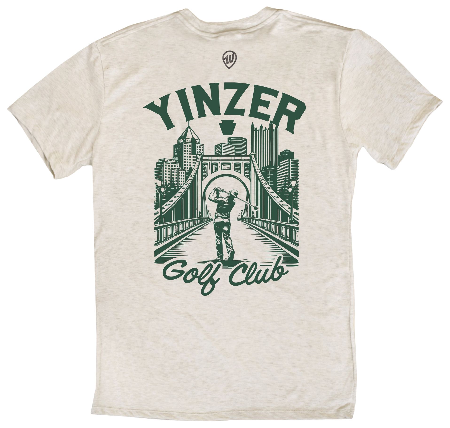 Where I'm From Men's Father's Day Pittsburgh Oatmeal Yinzer Golf T-Shirt product image