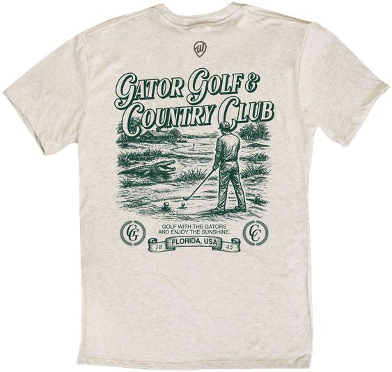 Where I'm From Adult Florida Oatmeal Gator T-Shirt product image