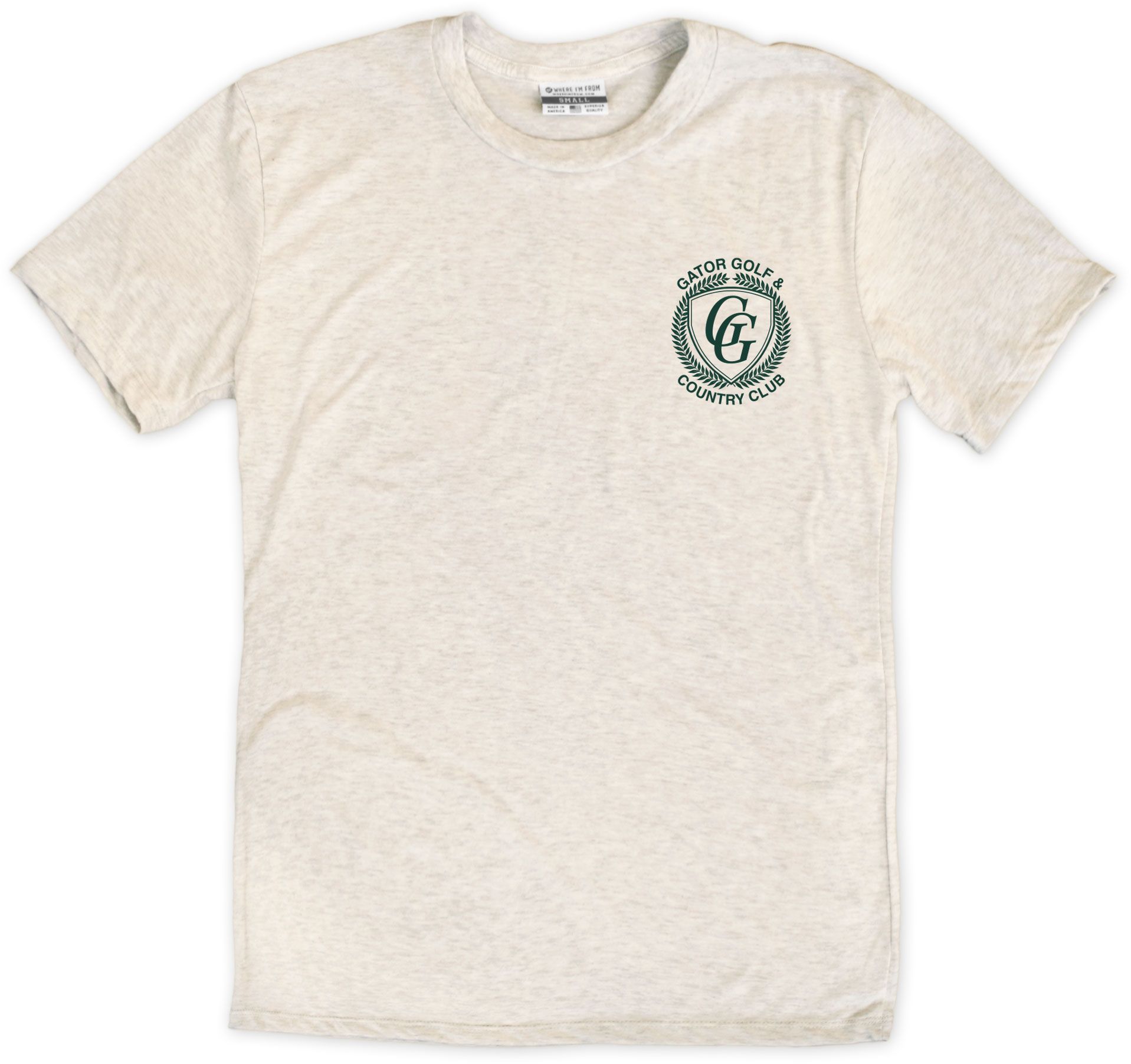 Where I'm From Adult Florida Oatmeal Gator T-Shirt product image