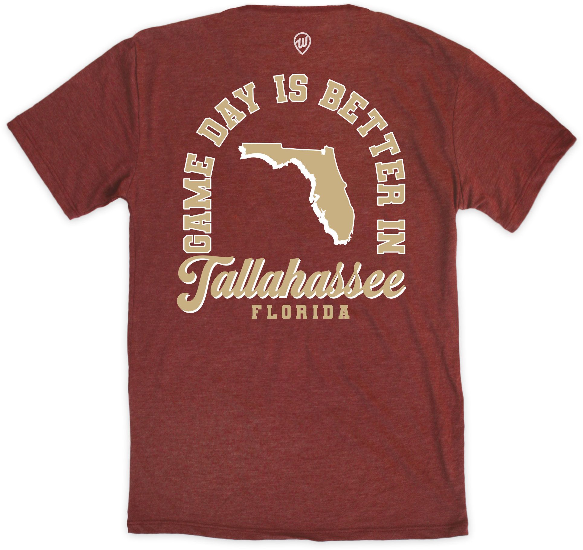 Where I'm From Men's Tallahassee Maroon Game Day 2Hit T-Shirt product image