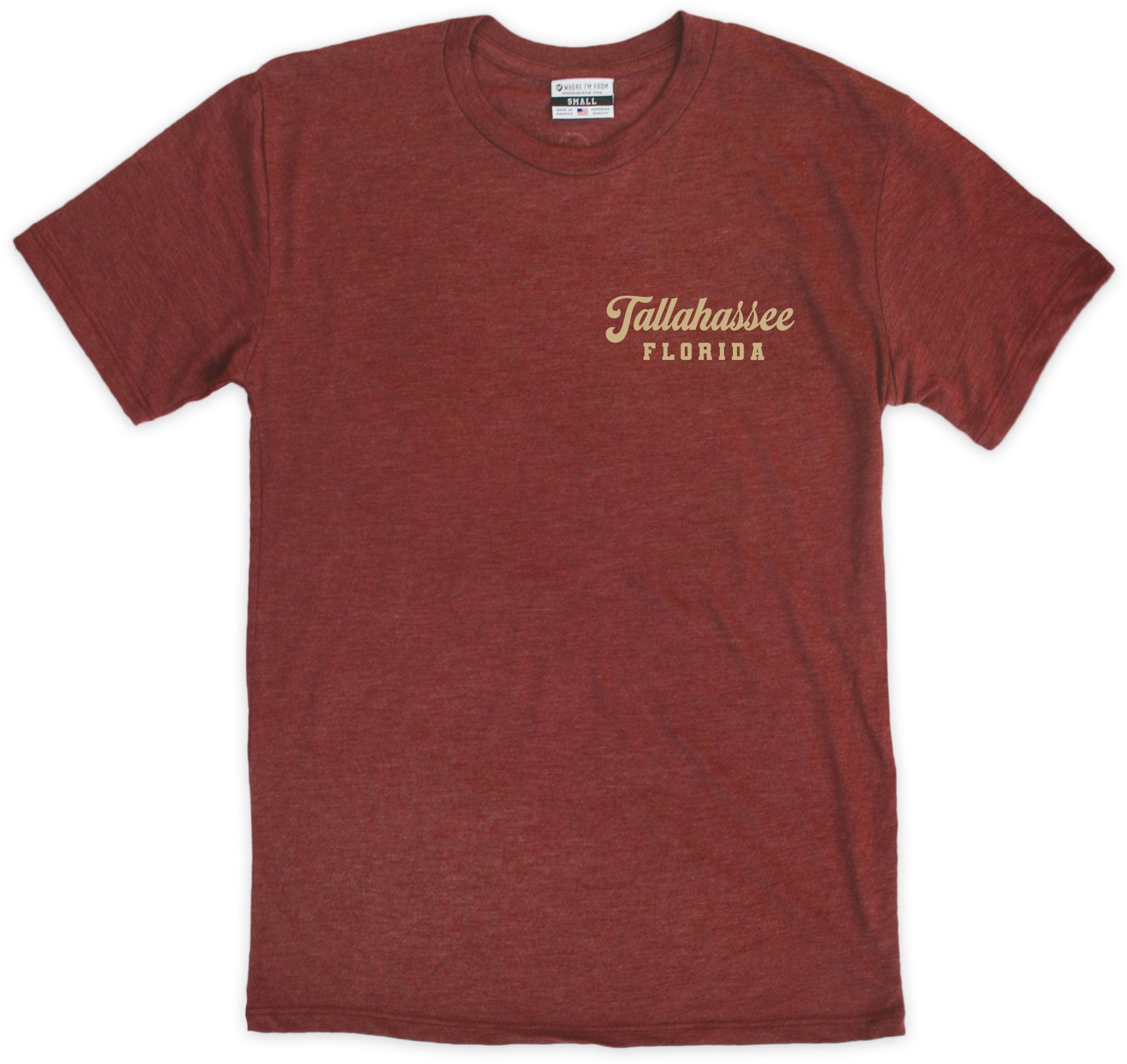 Where I'm From Men's Tallahassee Maroon Game Day 2Hit T-Shirt product image