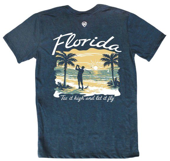 Where I'm From Adult Florida Navy T-Shirt product image