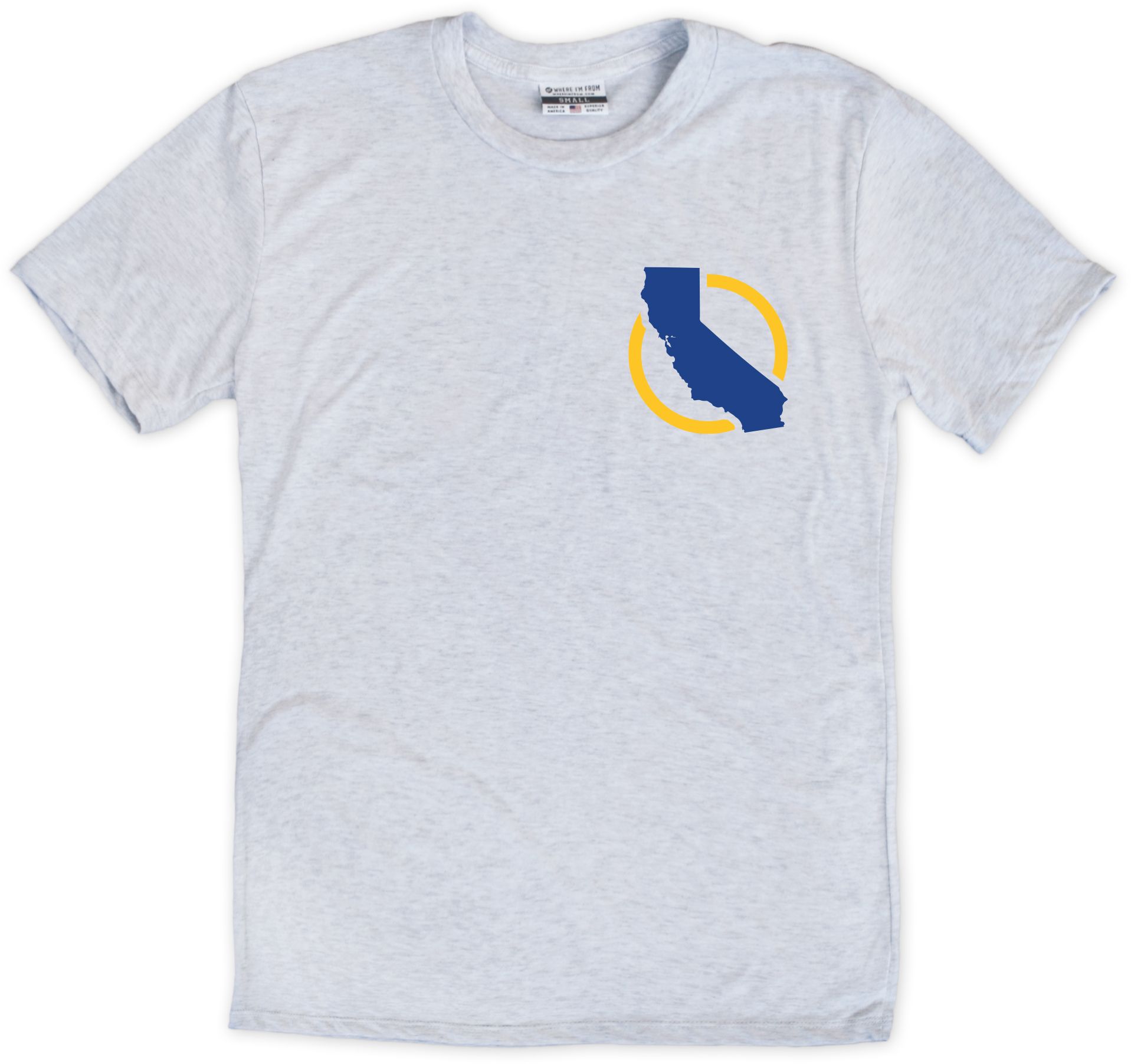 Where I'm From Golden State License Plate T-Shirt