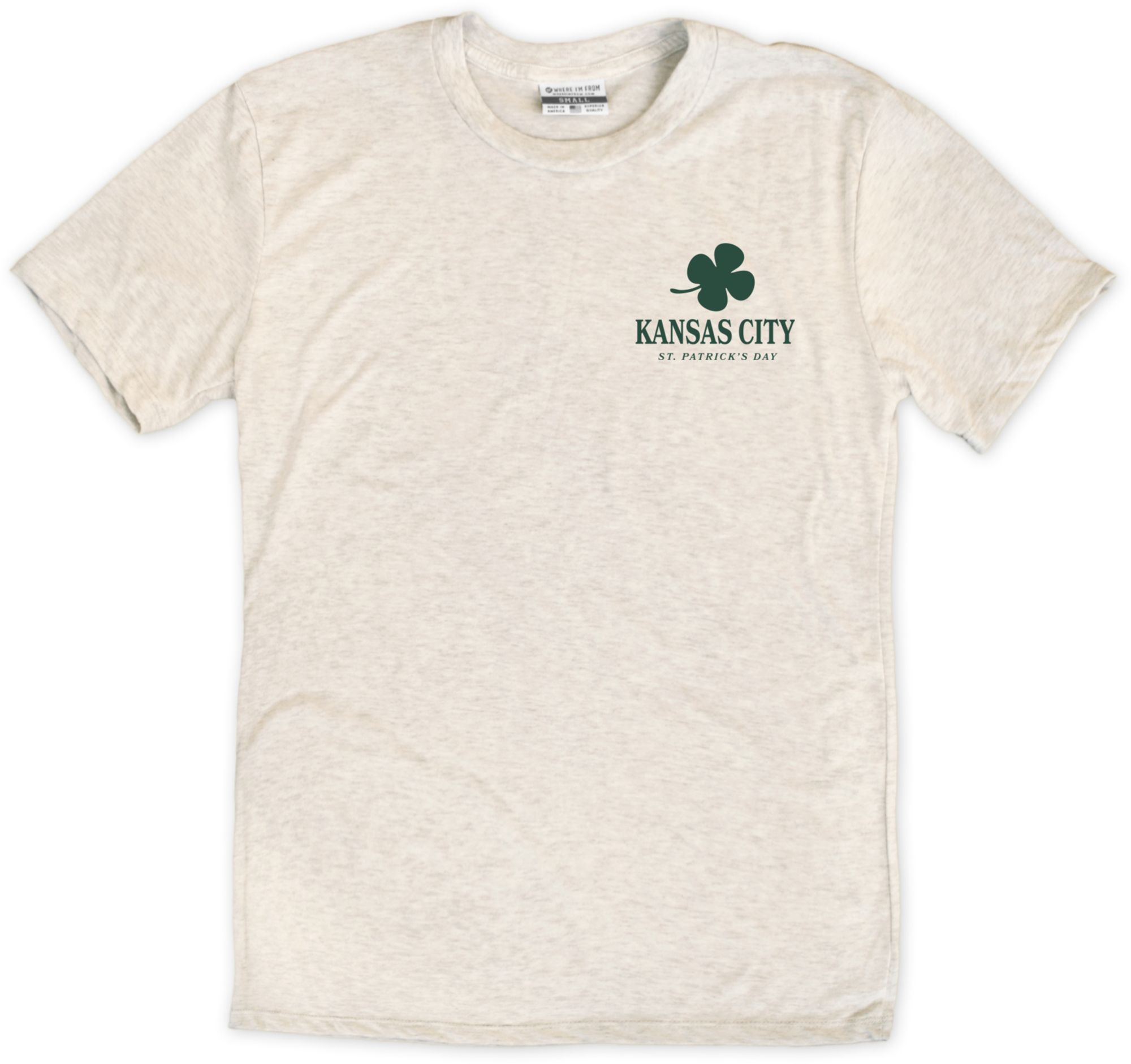 Where I'm From Adult Kansas City City Oatmeal St. Patty's T-Shirt product image