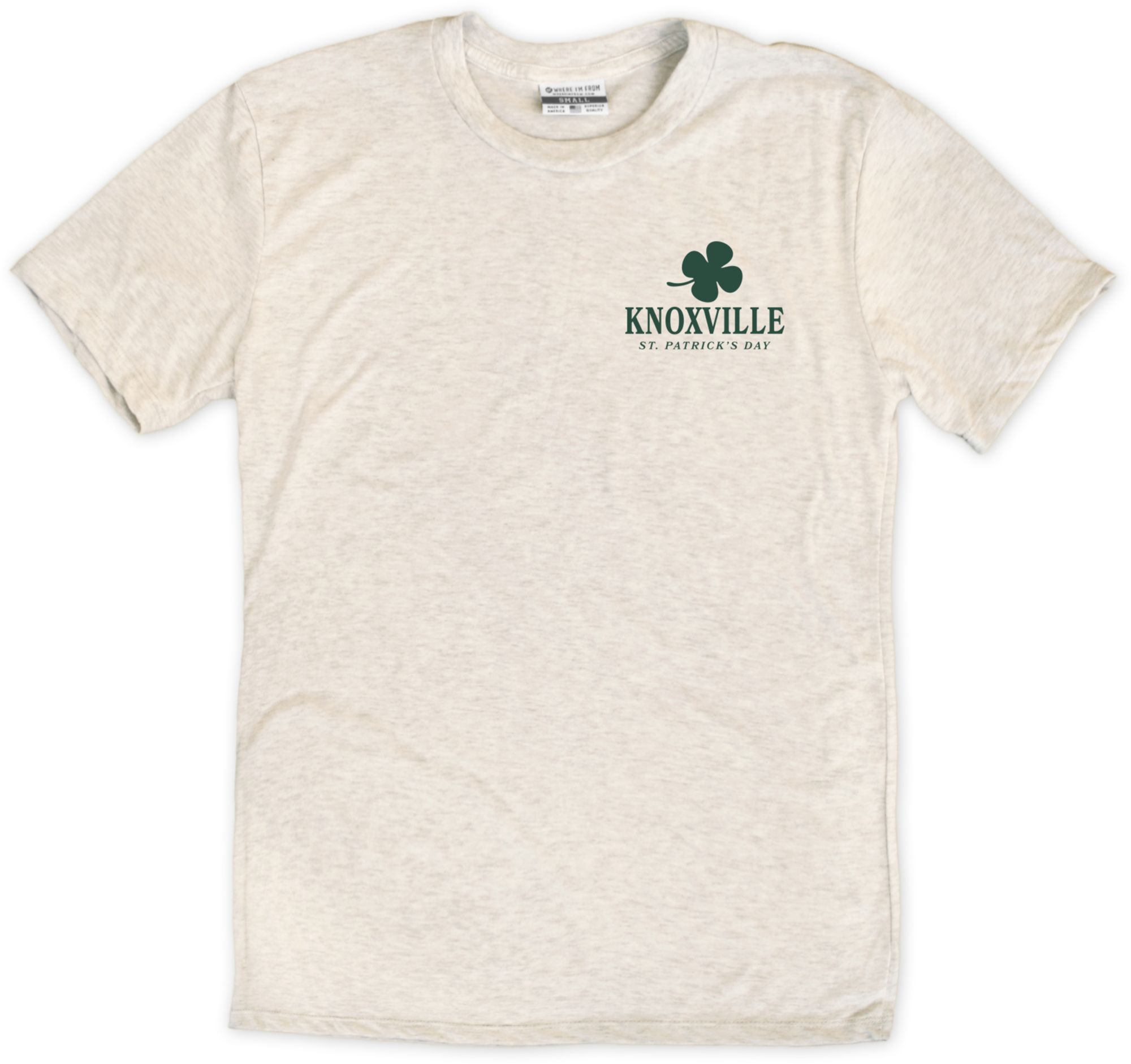 Where I'm From Adult Knoxeville City Oatmeal St. Patty's T-Shirt product image