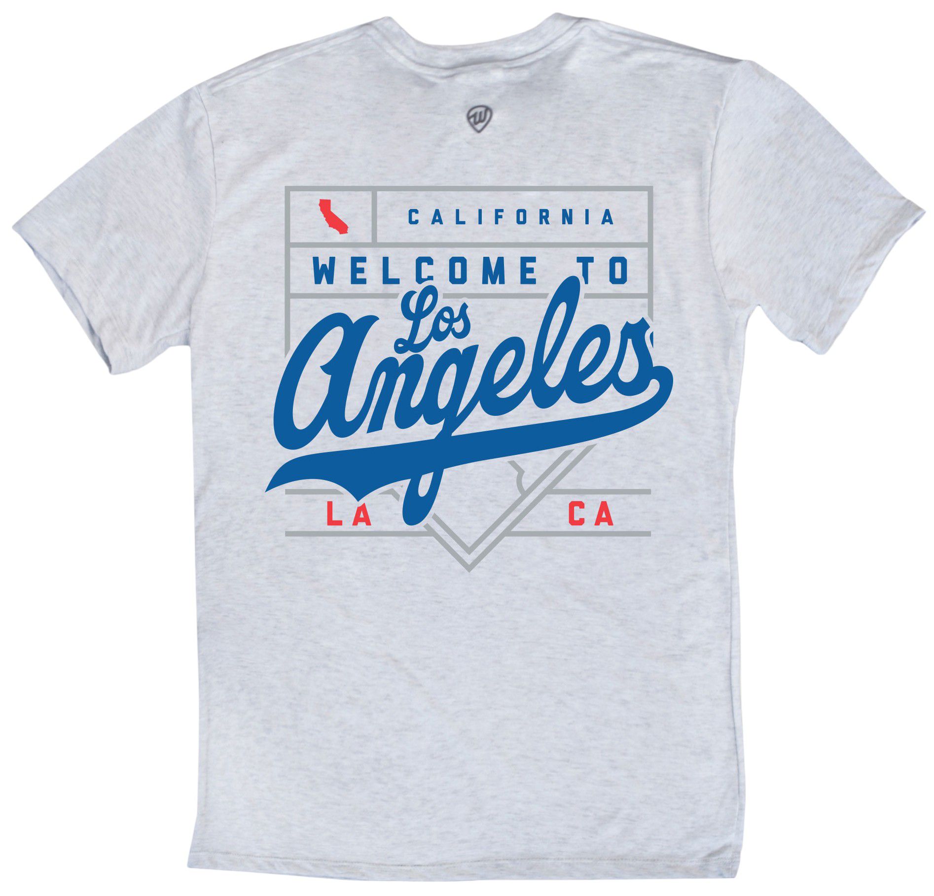 Where I'm From Adult Los Angeles White 2Sided Diamond T-Shirt product image