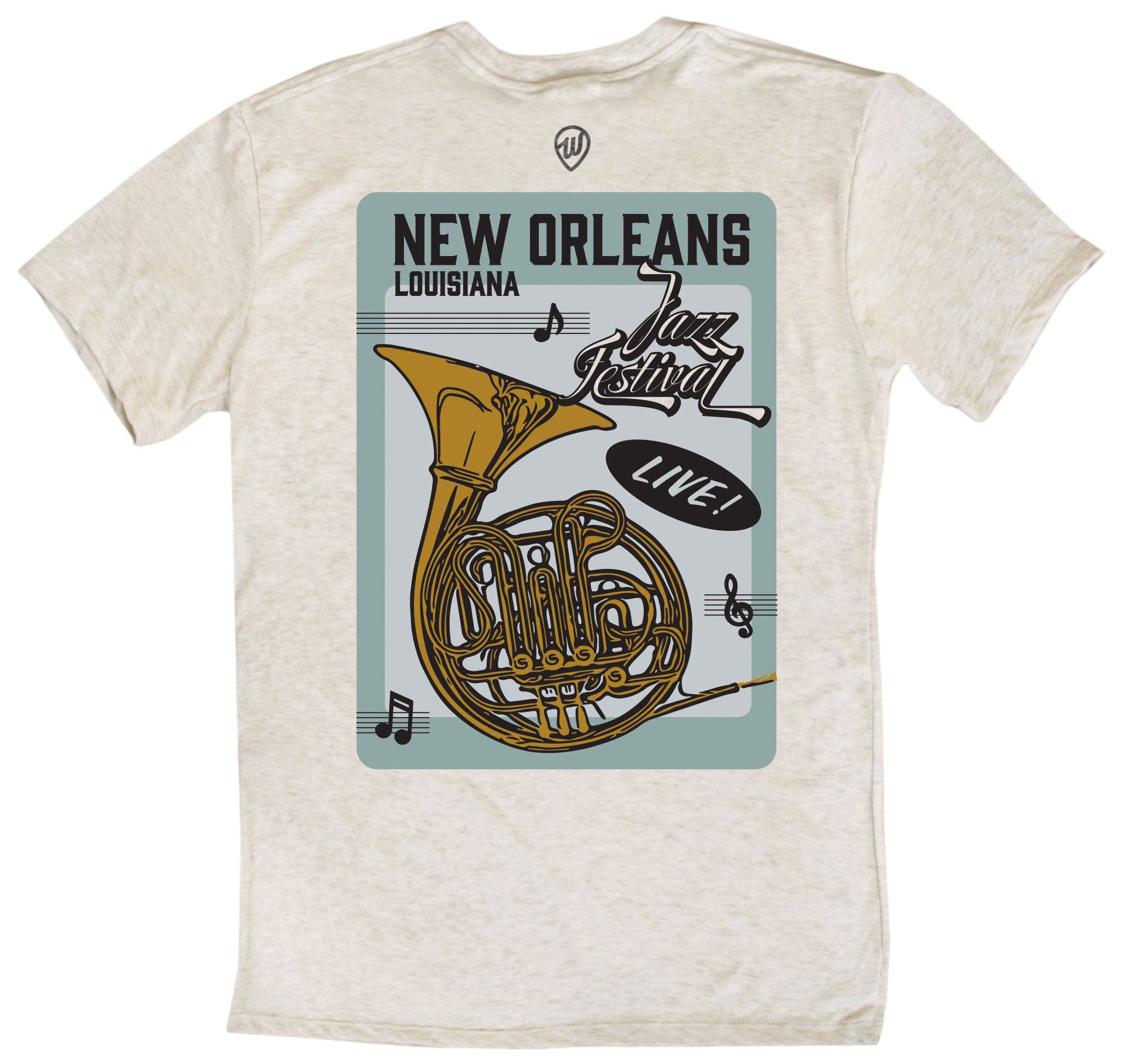 Where I'm From Adult Louisiana Jazz Fest 2 Sided T-Shirt product image