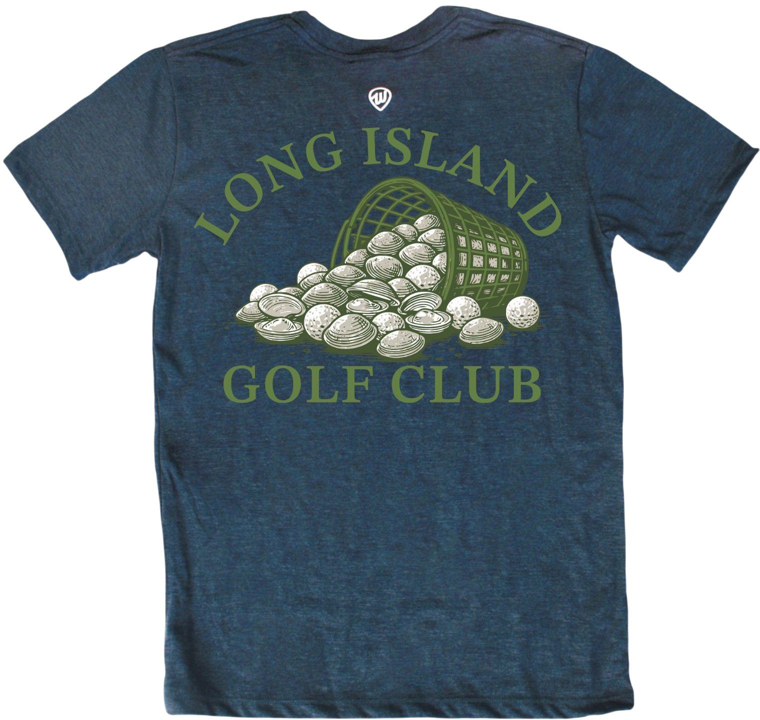 Where I'm From Adult Long Island Navy Balls Golf Club T-Shirt product image