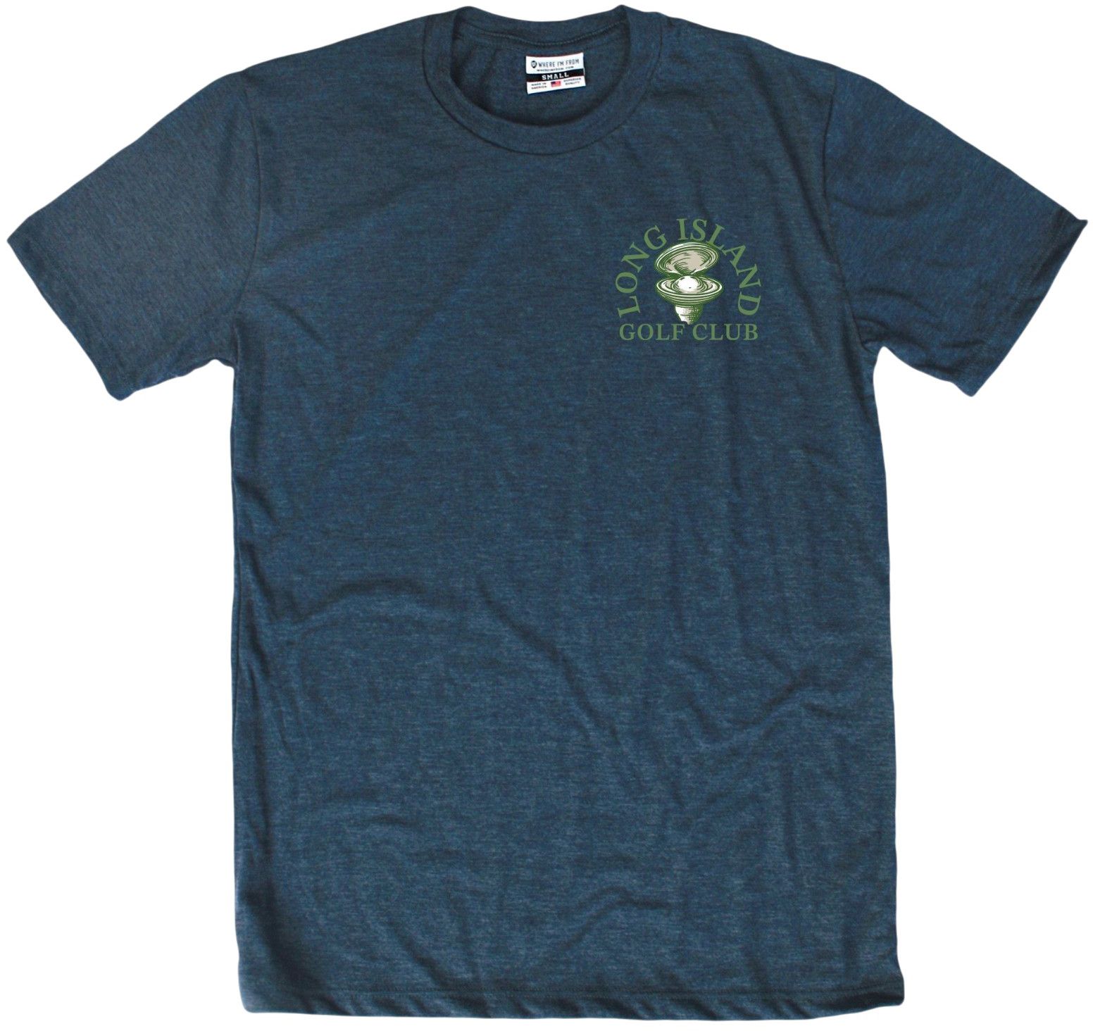 Where I'm From Adult Long Island Navy Balls Golf Club T-Shirt product image