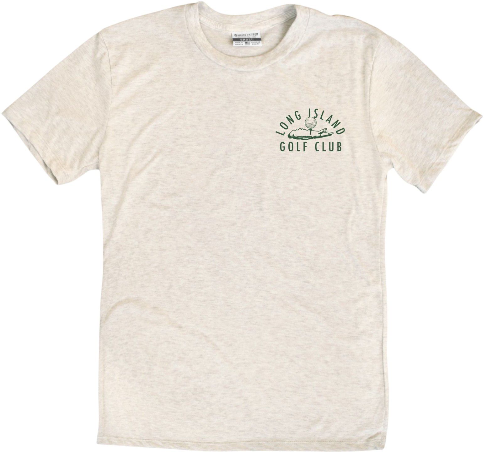 Where I'm From Adult Long Island Oatmeal Golf Club T-Shirt product image
