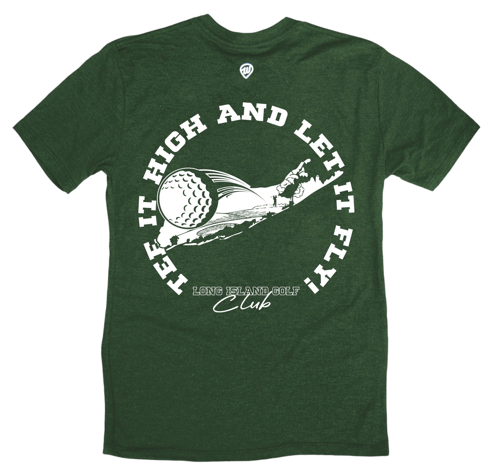 Where I'm From Adult Long Island Green Father's Day 2Sided Golf T-Shirt product image