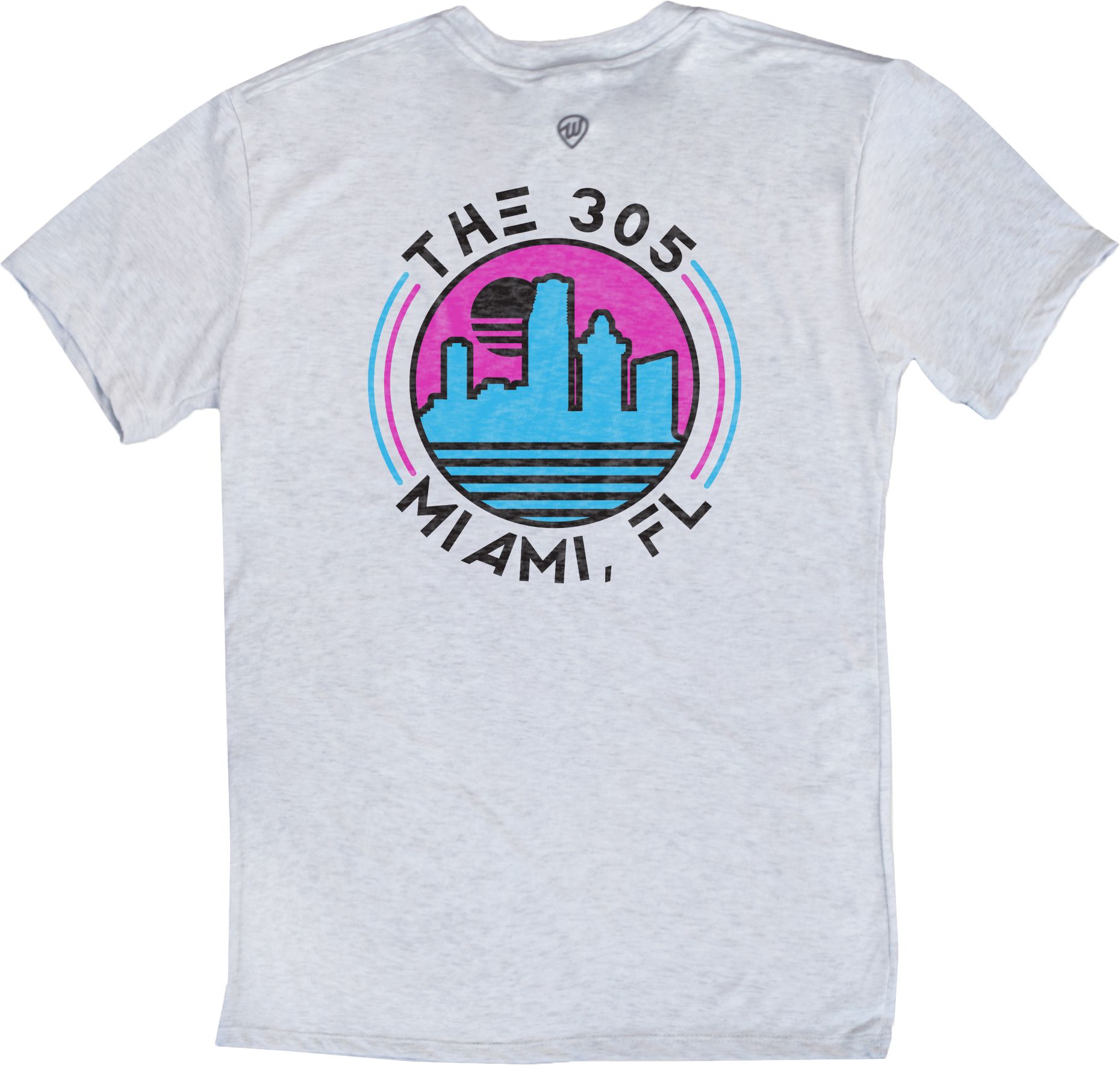 Where I'm From Miami White Circle Sky T-Shirt