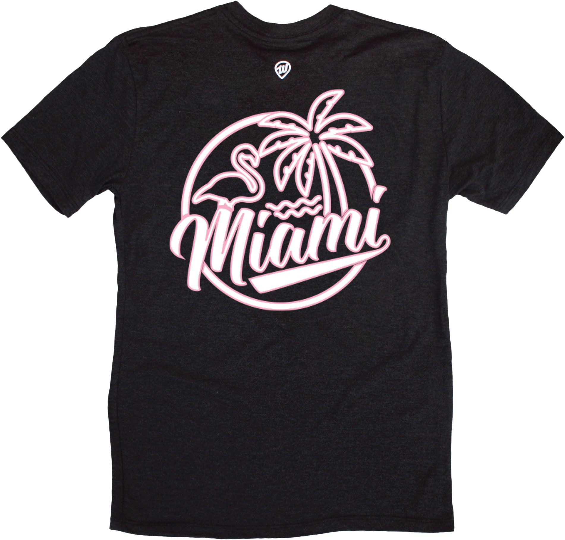 Where I'm From Adult Miami Black Neon T-Shirt product image