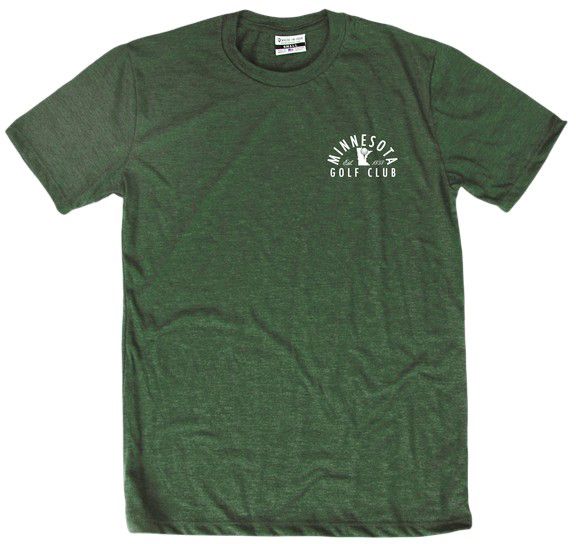 Where I'm From Adult Minnesota Green Golf Club T-Shirt product image