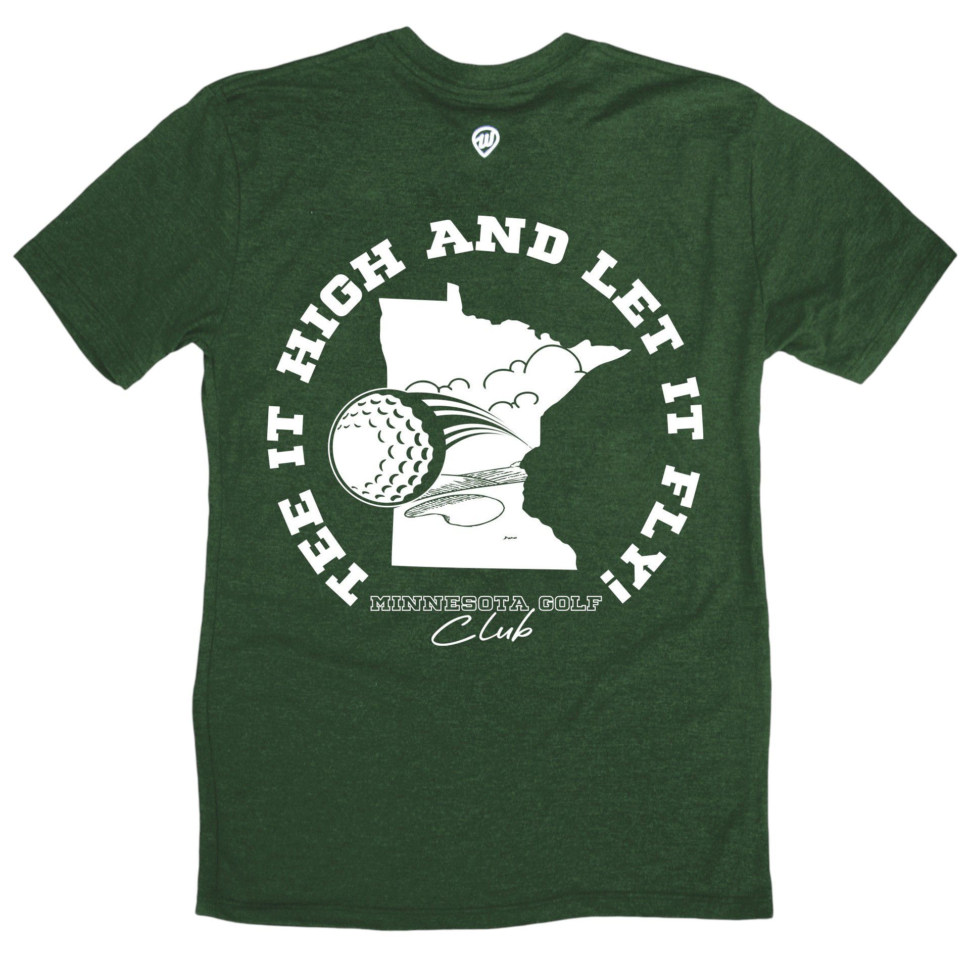 Where I'm From Adult Minnesota Green Father's Day 2Sided Golf T-Shirt product image