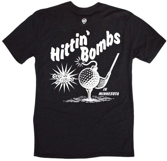 Where I'm From Adult Minnesota Black 'Hittin B' T-Shirt product image