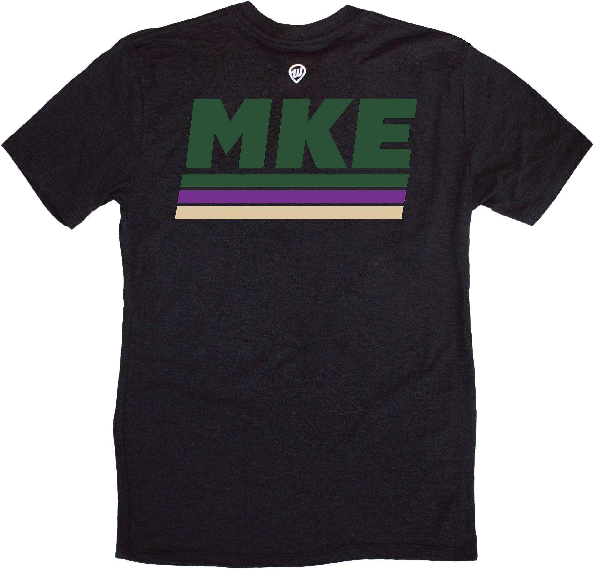 Where I'm From Milwaukee Black 2Sided T-Shirt