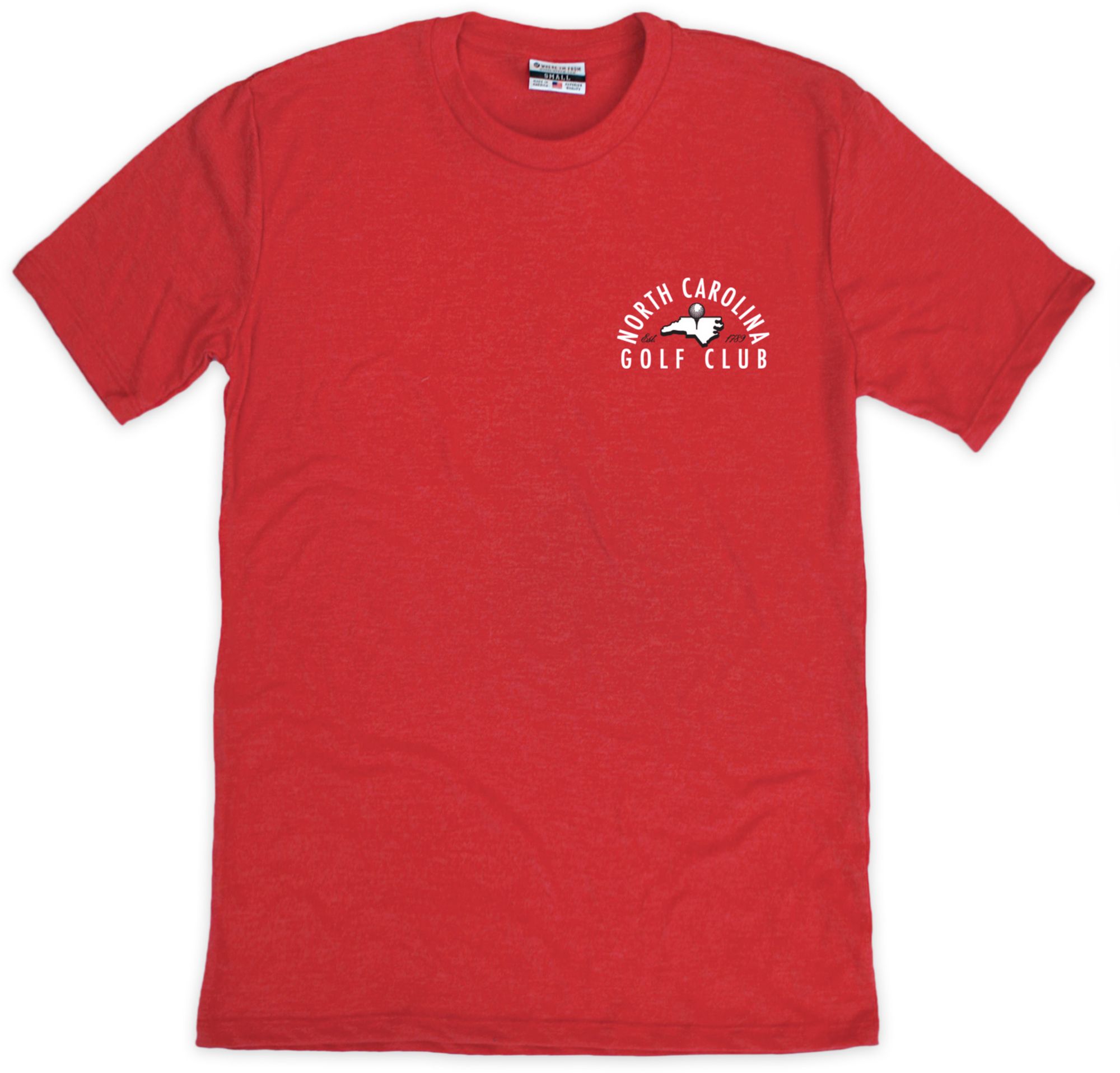 Where I'm From Adult North Carolina Golf Club Red T-Shirt product image