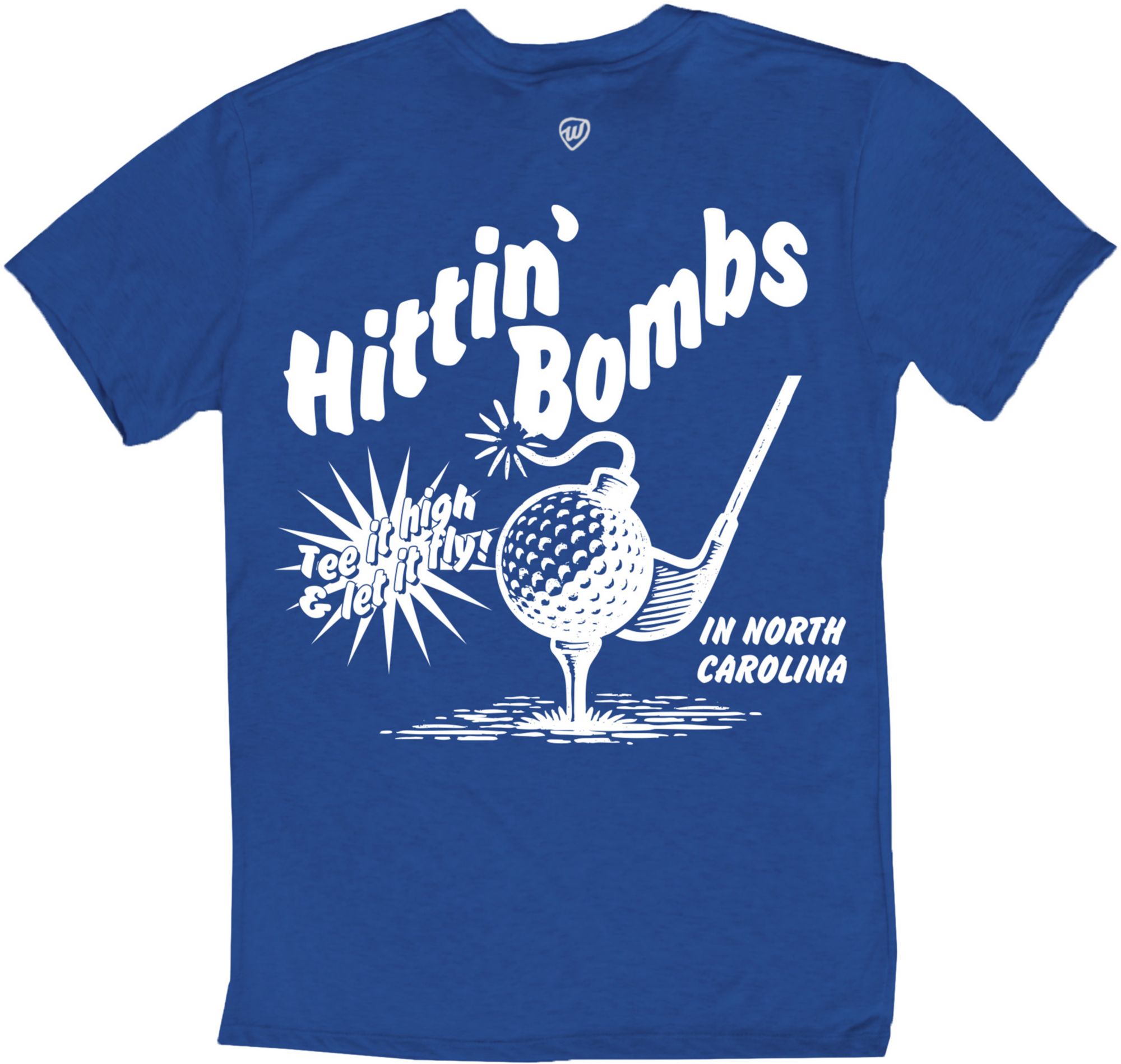 Where I'm From Adult North Carolina Hittin 2Hit Royal T-Shirt product image