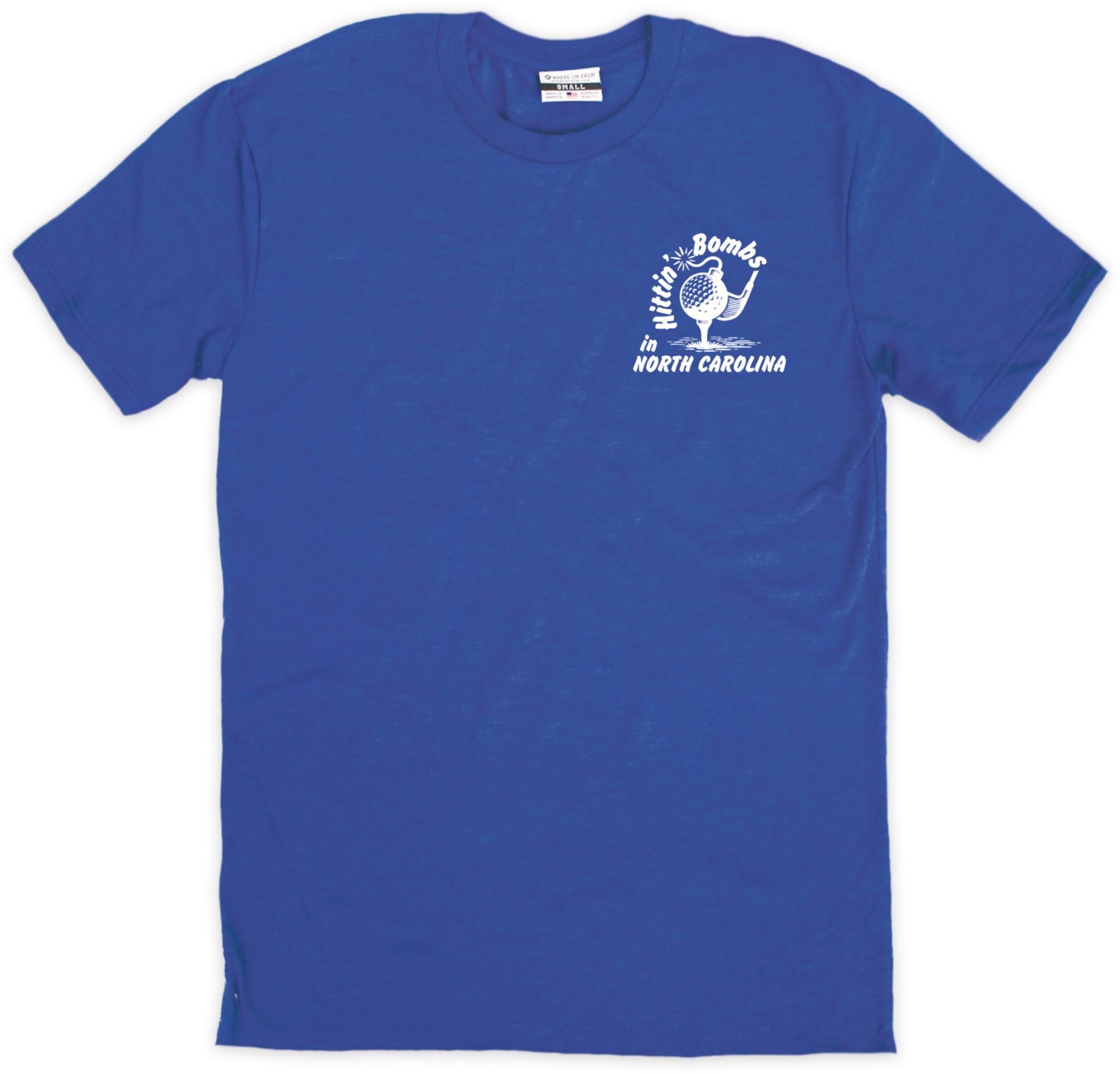 Where I'm From Adult North Carolina Hittin 2Hit Royal T-Shirt product image