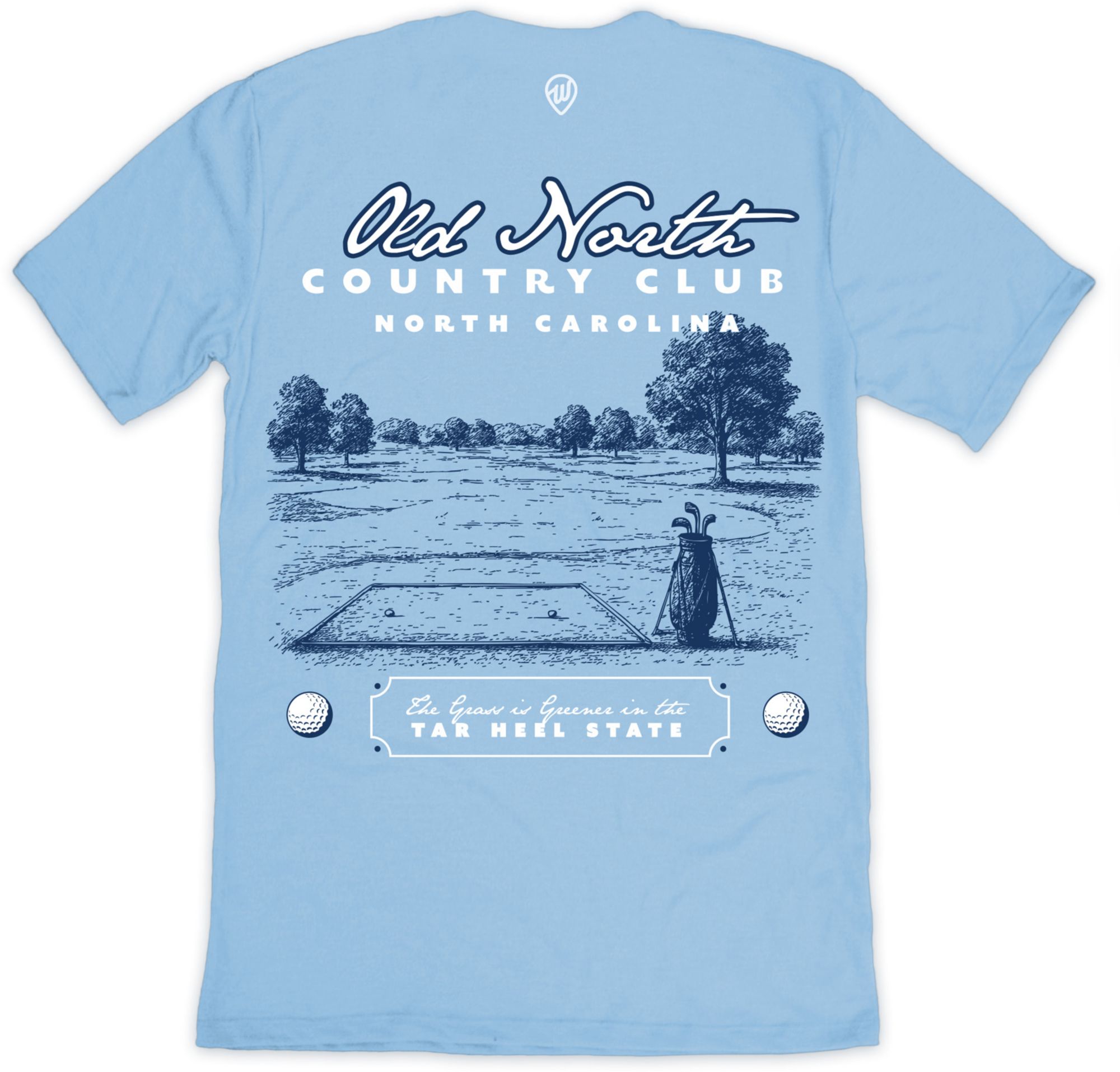 Where I'm From Adult North Carolina Old North 2Hit Light Blue T-Shirt product image