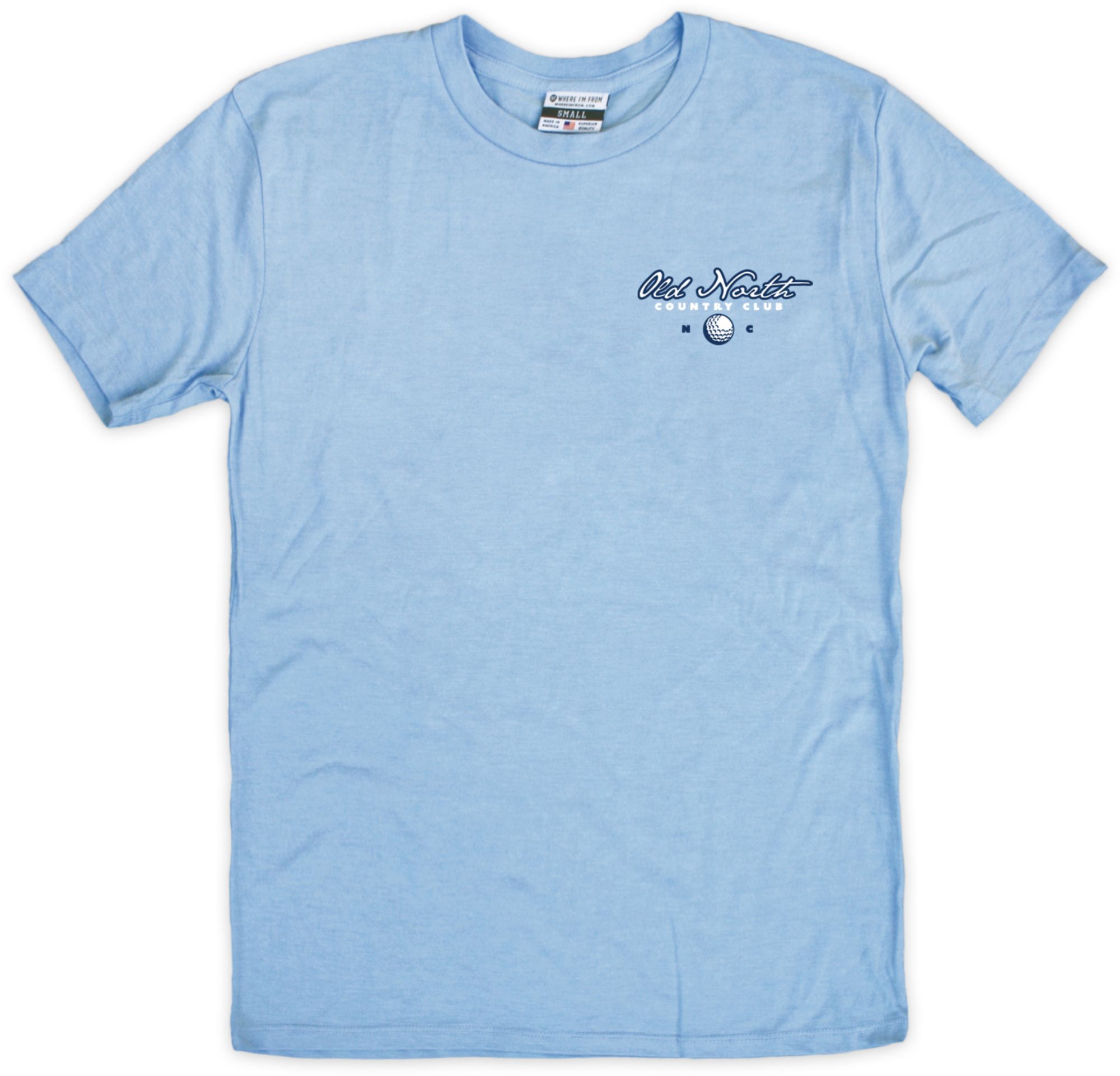 Where I'm From Adult North Carolina Old North 2Hit Light Blue T-Shirt product image