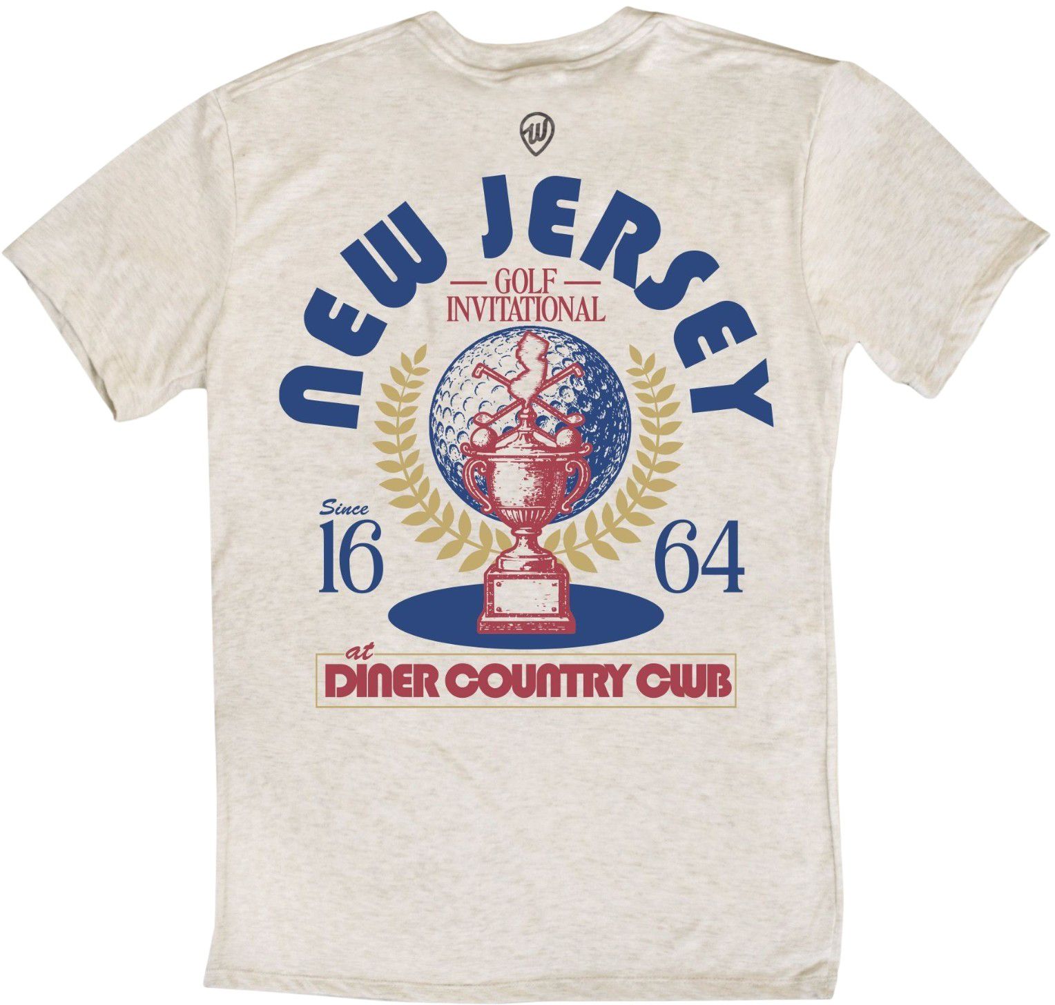 Where I'm From Adult New Jersey Oatmeal Diner Golf T-Shirt product image